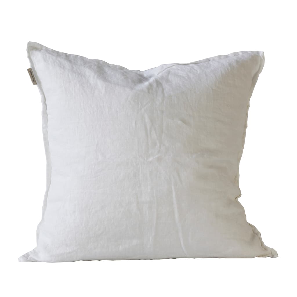Tyynynpäällinen Pellava Bleached White 50x50
