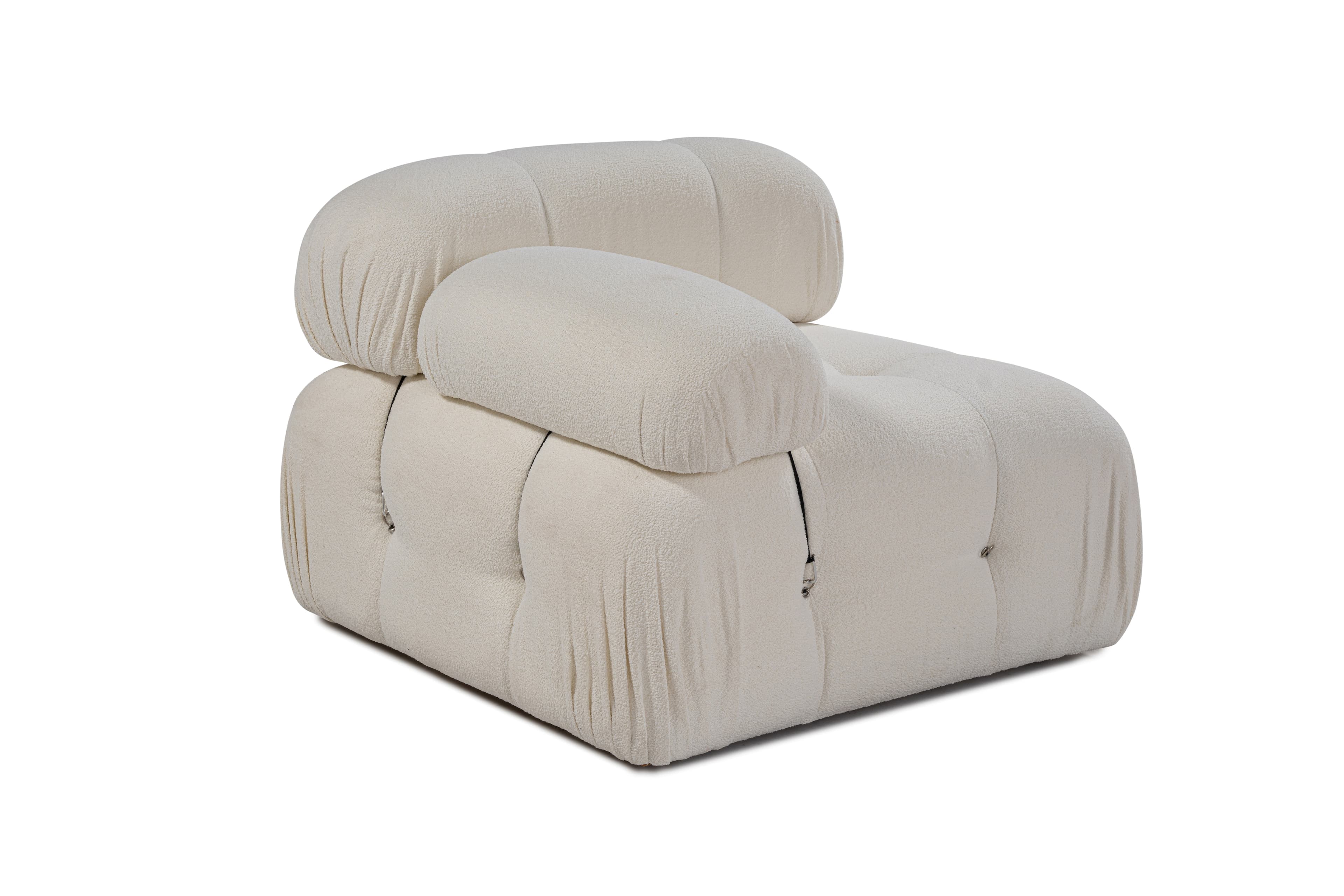 Blanca Vasen Moduuli White Bouclé