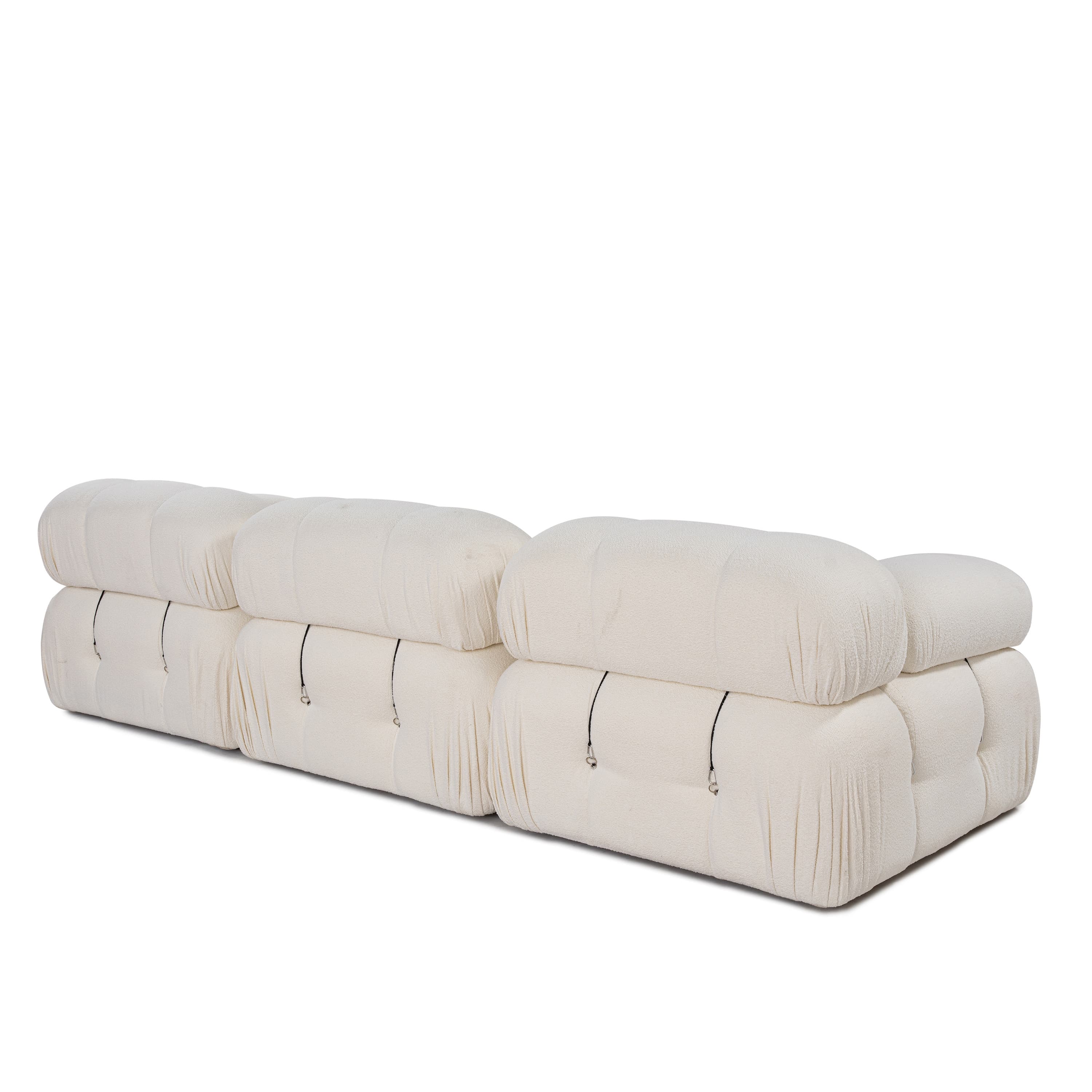 Blanca 3-istuttava Sohva White Bouclé