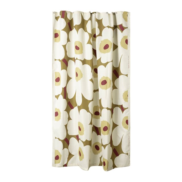 Unikko Suihkuverho Vihreä Umbra 180x200
