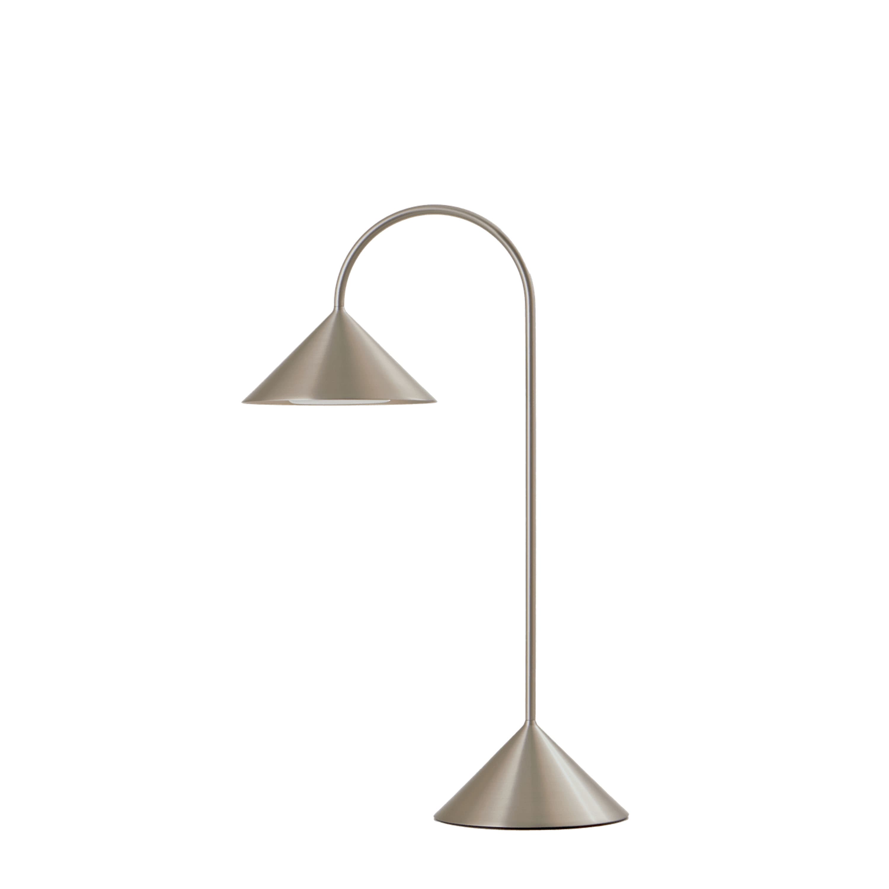 Grasp kannettava pöytävalaisin harjattua alumiinia 47 cm
