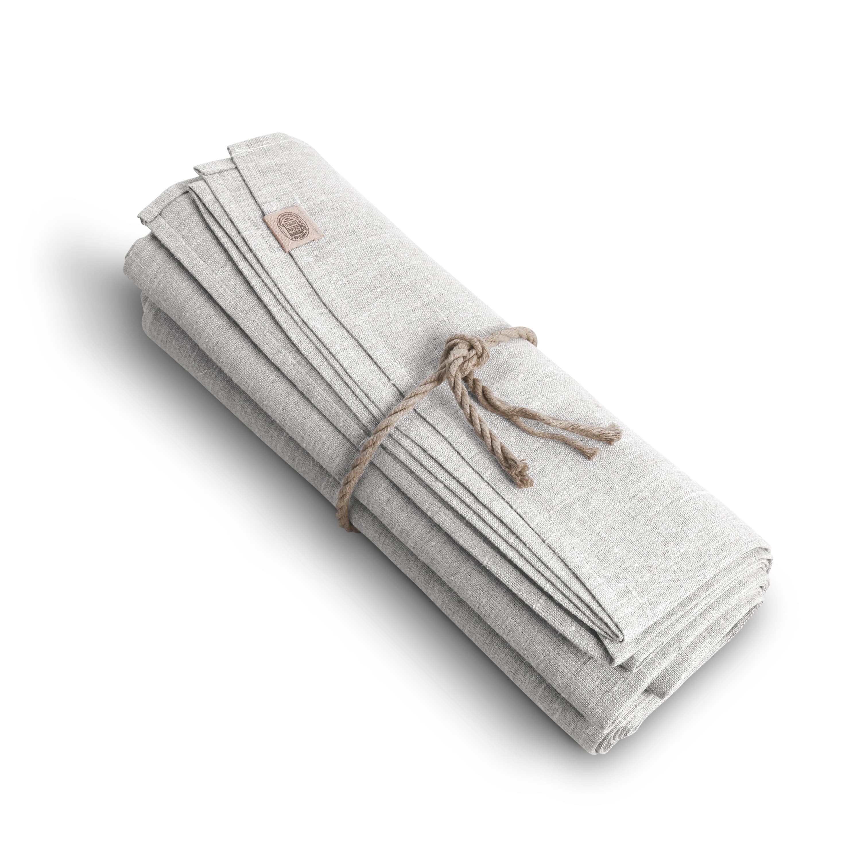 Classic Pellavapöytäliina Light Grey 150x380