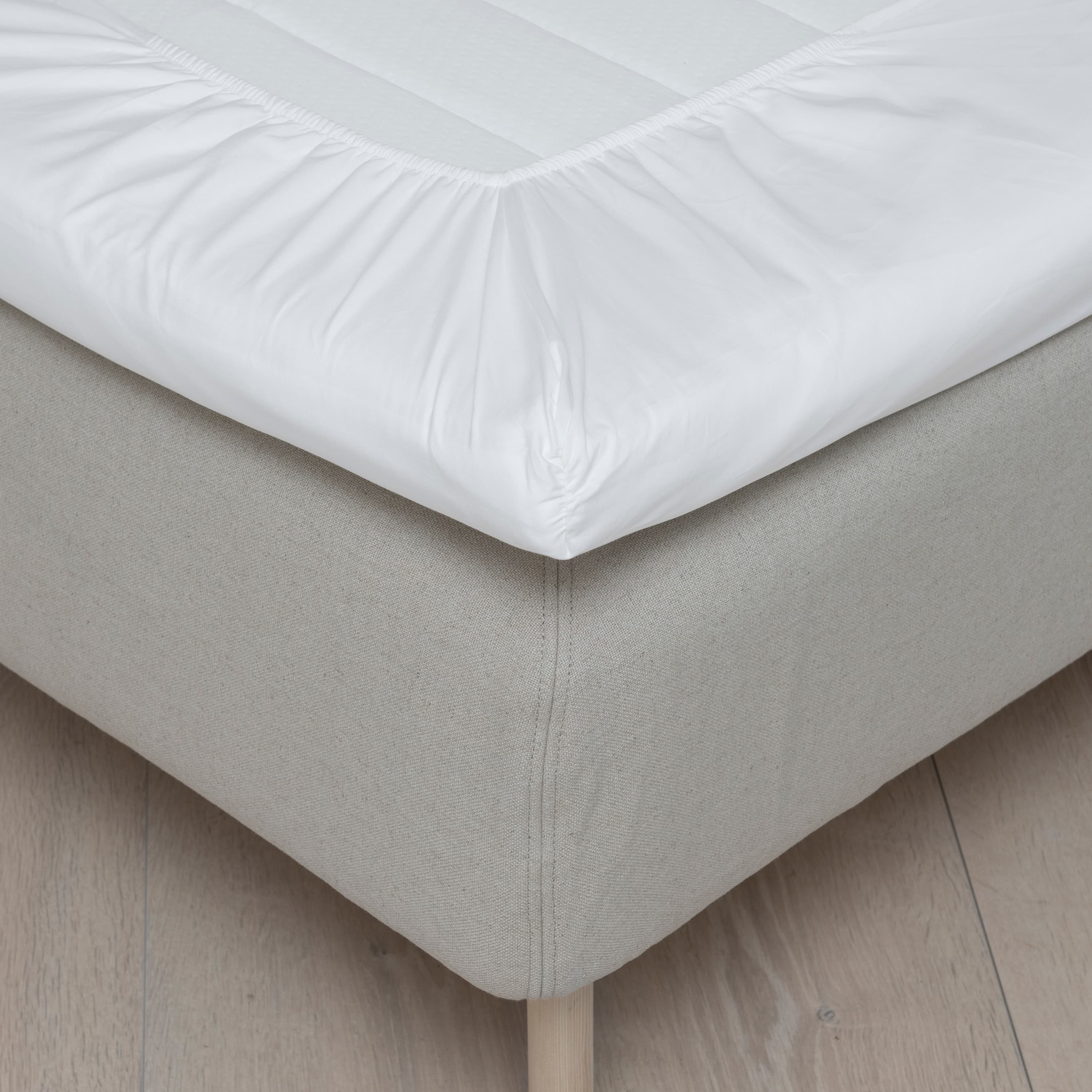 Kuvioidut lakanat Satin Valkoinen 160x200