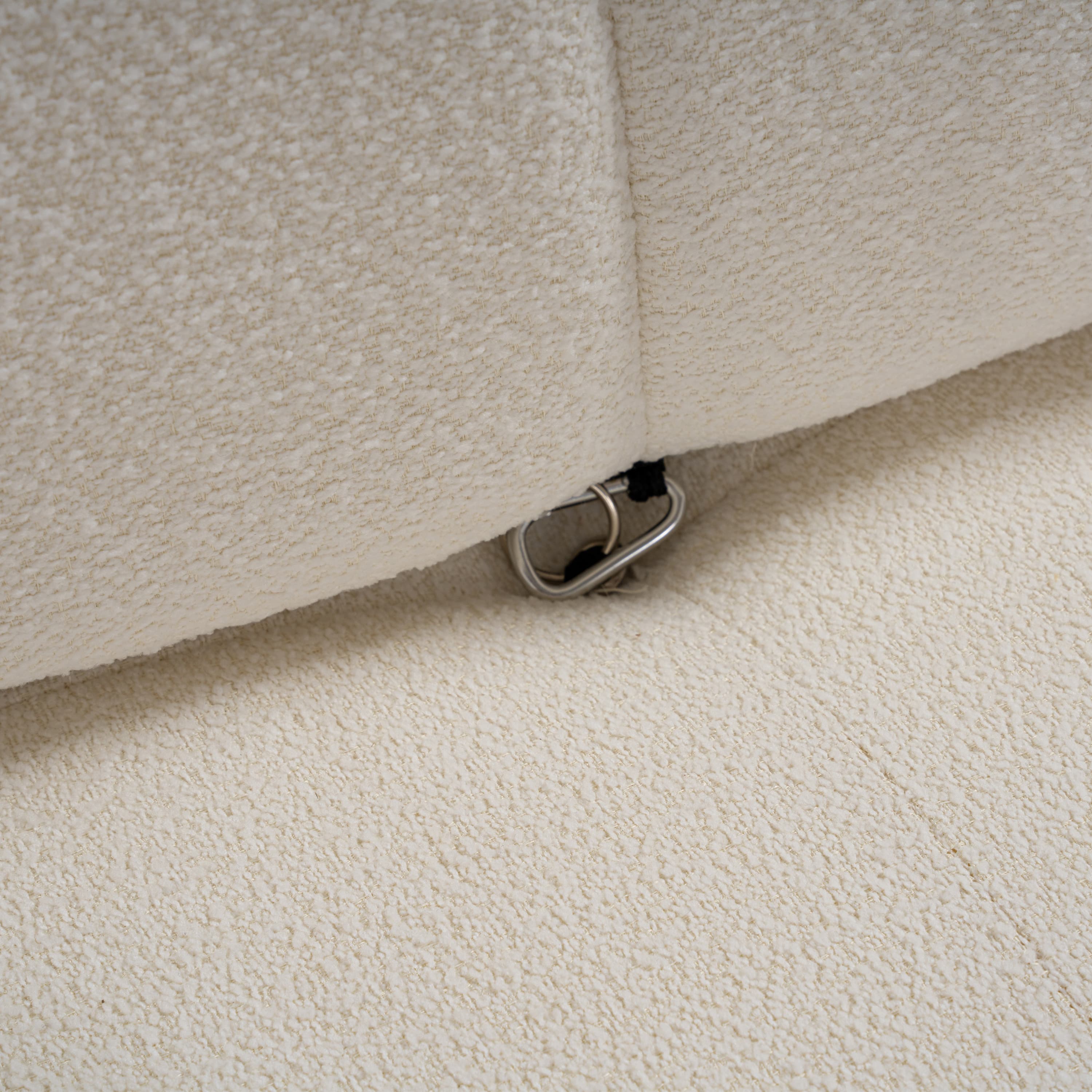 Blanca 3-istuttava Sohva White Bouclé