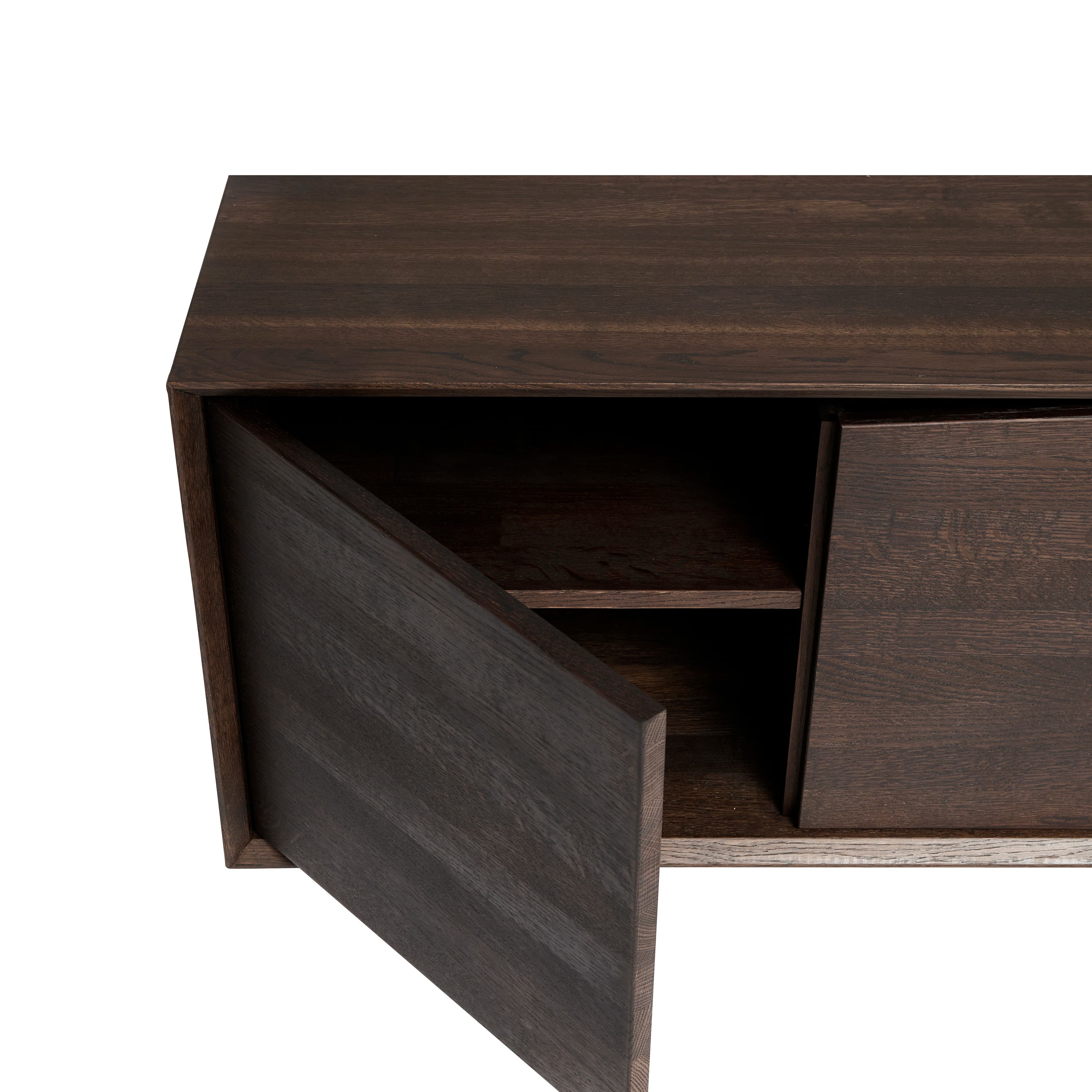 Wing 4 ovea Sivupöytä Smoked Oak 185x72