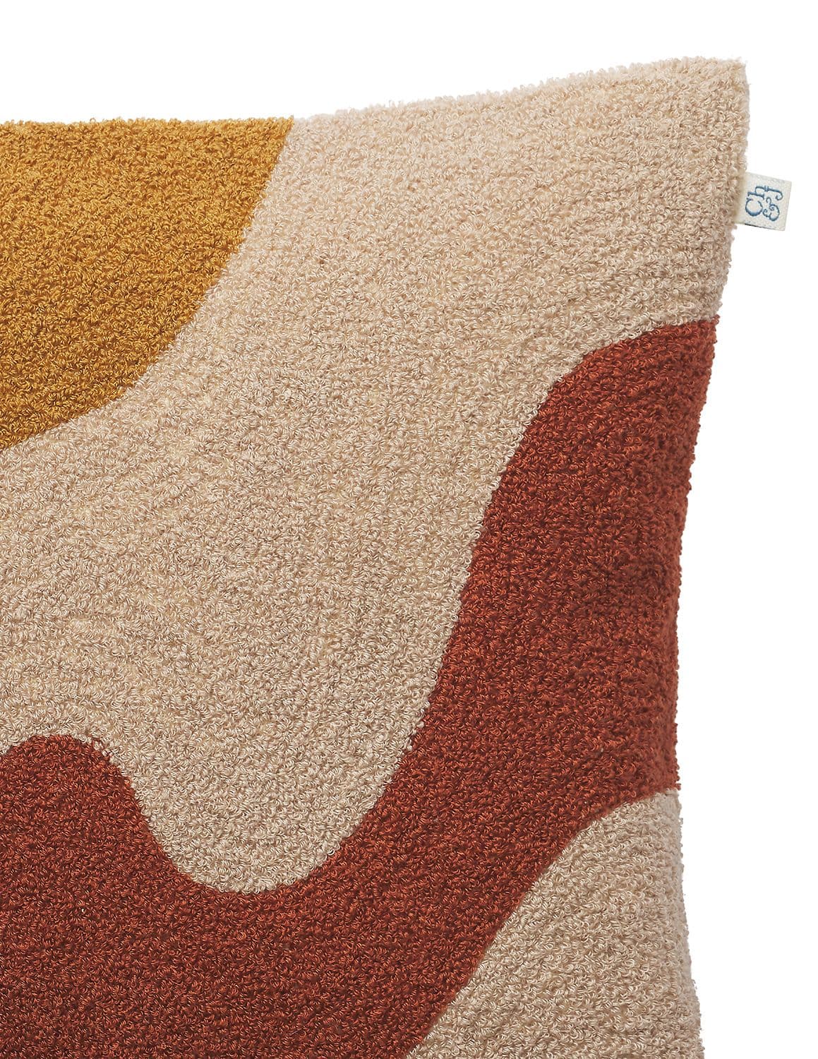 Lodi Tyynynpäällinen Pellava/Puuvilla Terracotta/Tan/Masala Yellow 40 x 60
