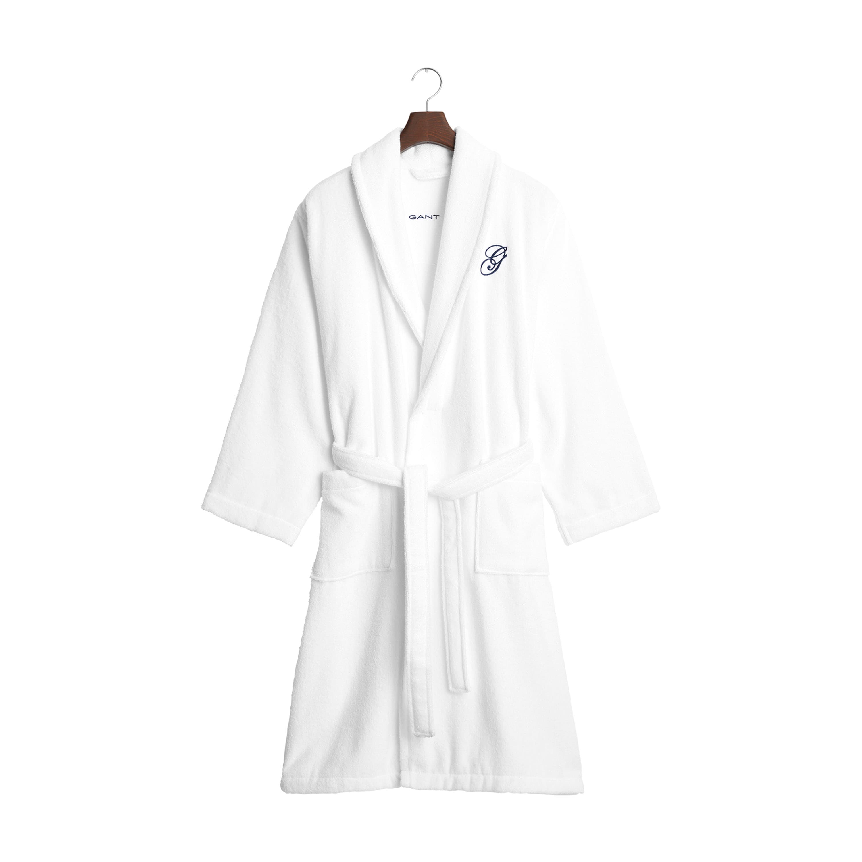 Embroidery Kylpytakki White XXL