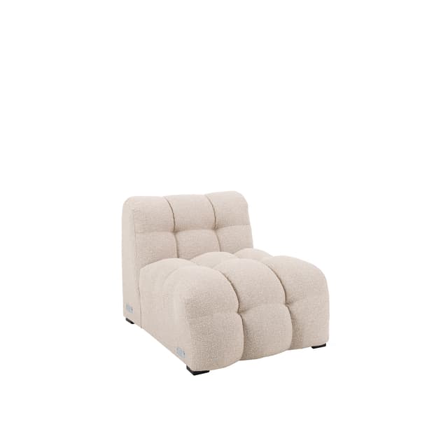Billie 1-istuttava Sivumoduuli Beige Bouclé 73cm