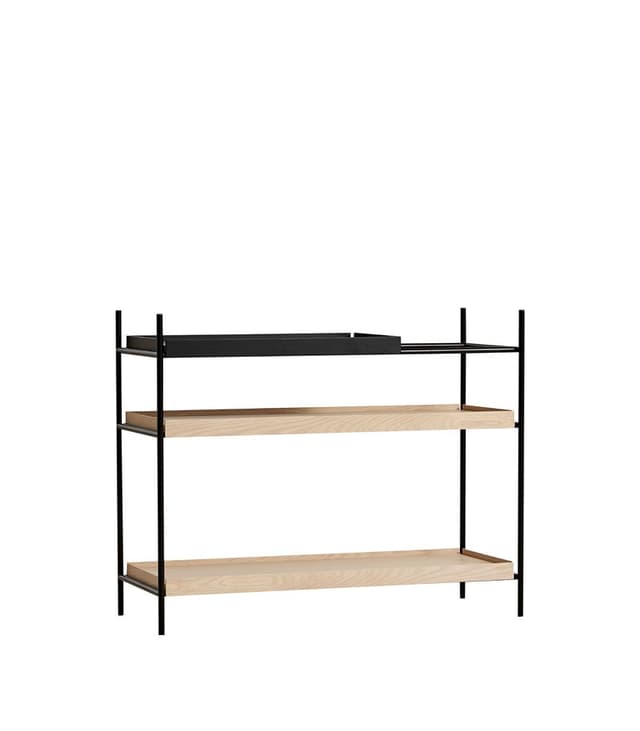 Tray Hylly Tammi / Musta 81cm