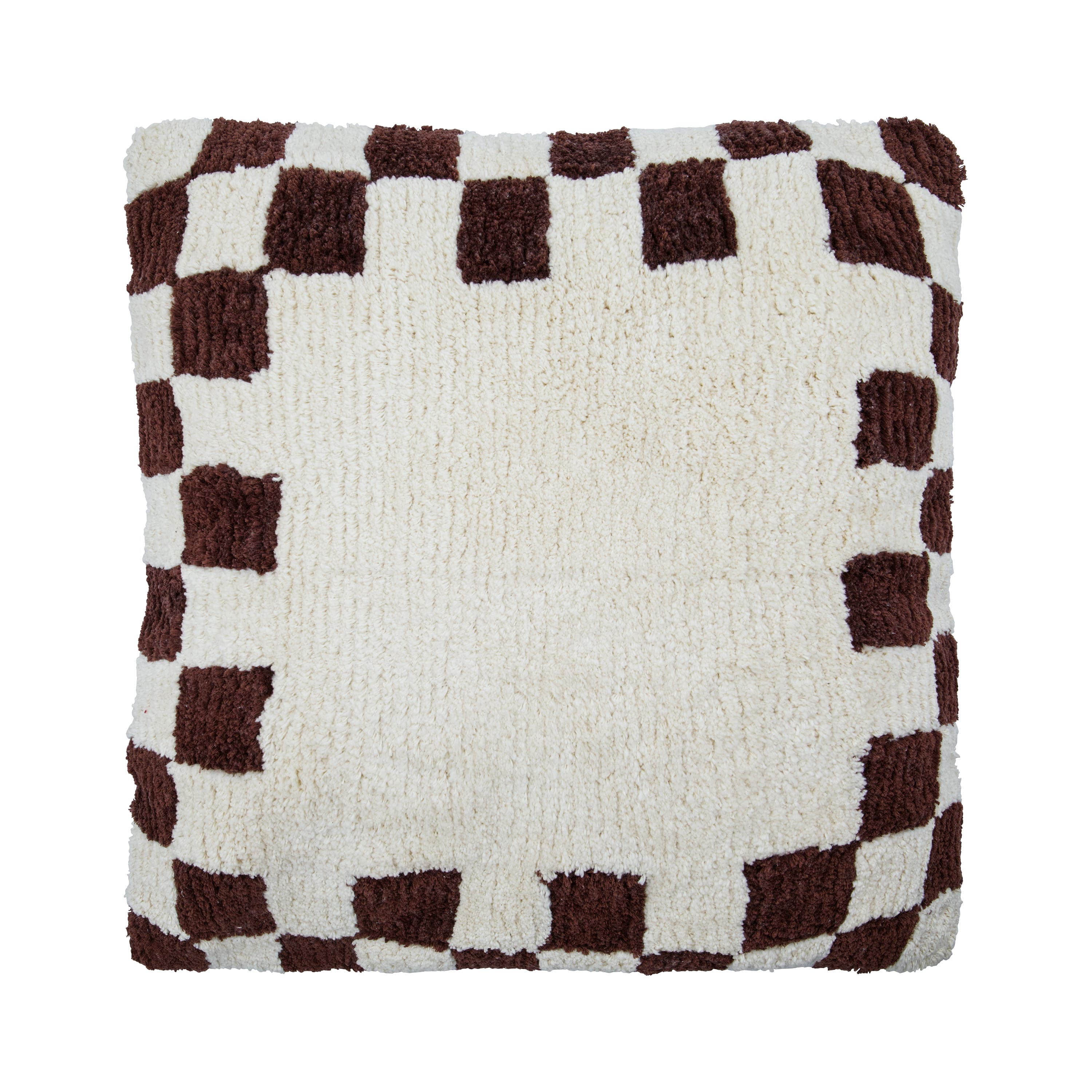 Chess Tyynynpäällinen Brown/Off‑white 50x50
