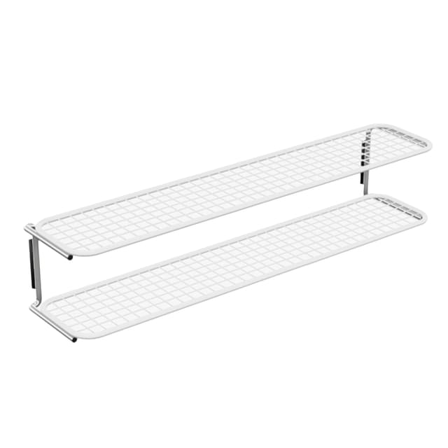 Classic Kenkähylly Tupla Valkoinen/Kromi 120cm