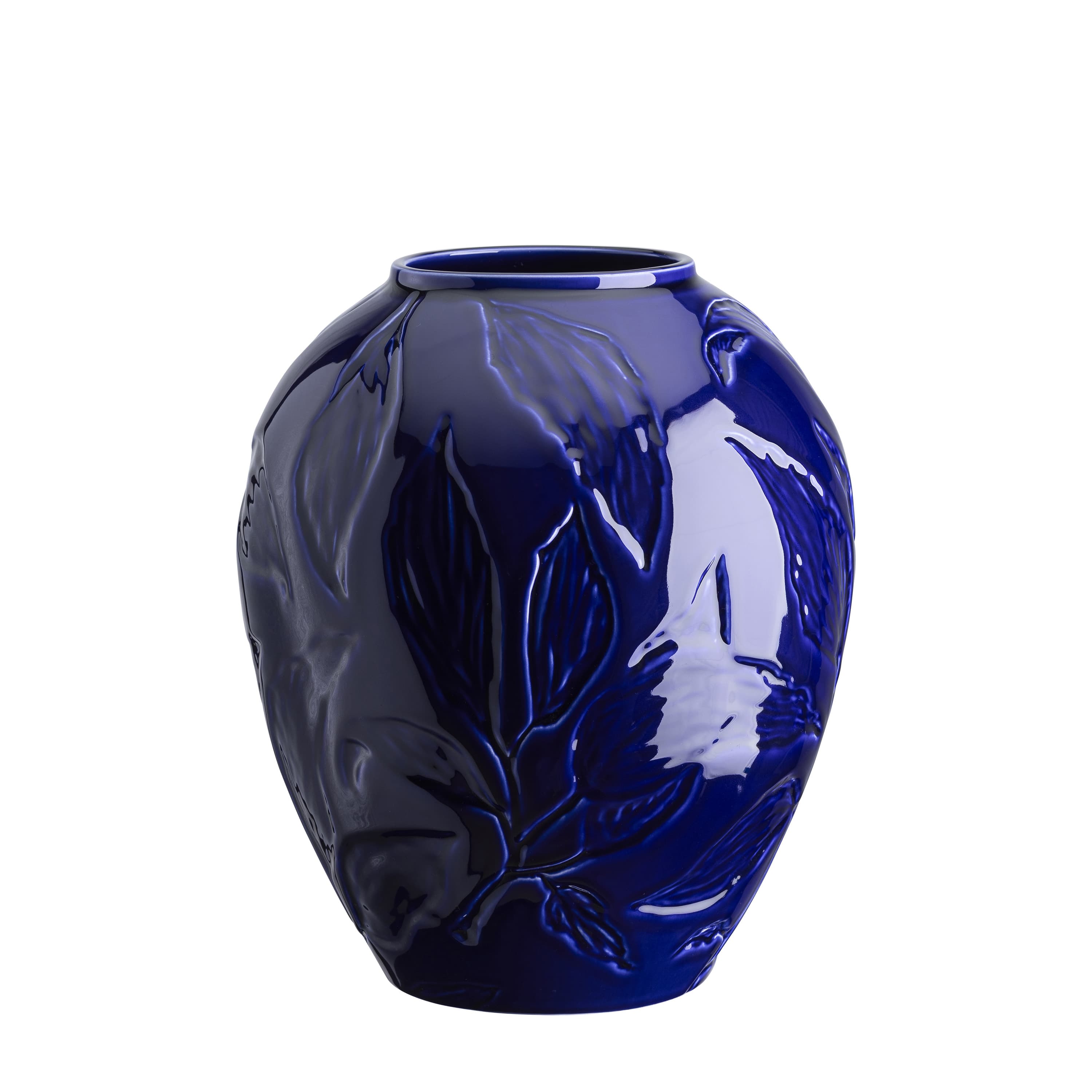 Florita‑maljakko lasitettu Agate Blue 30 cm