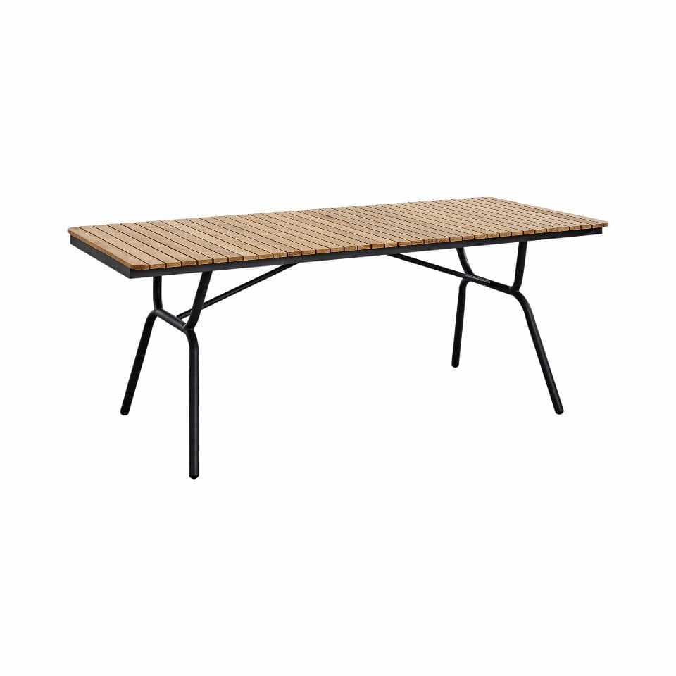Parc Ruokapöytä Teak/Anthracite 197x88 cm