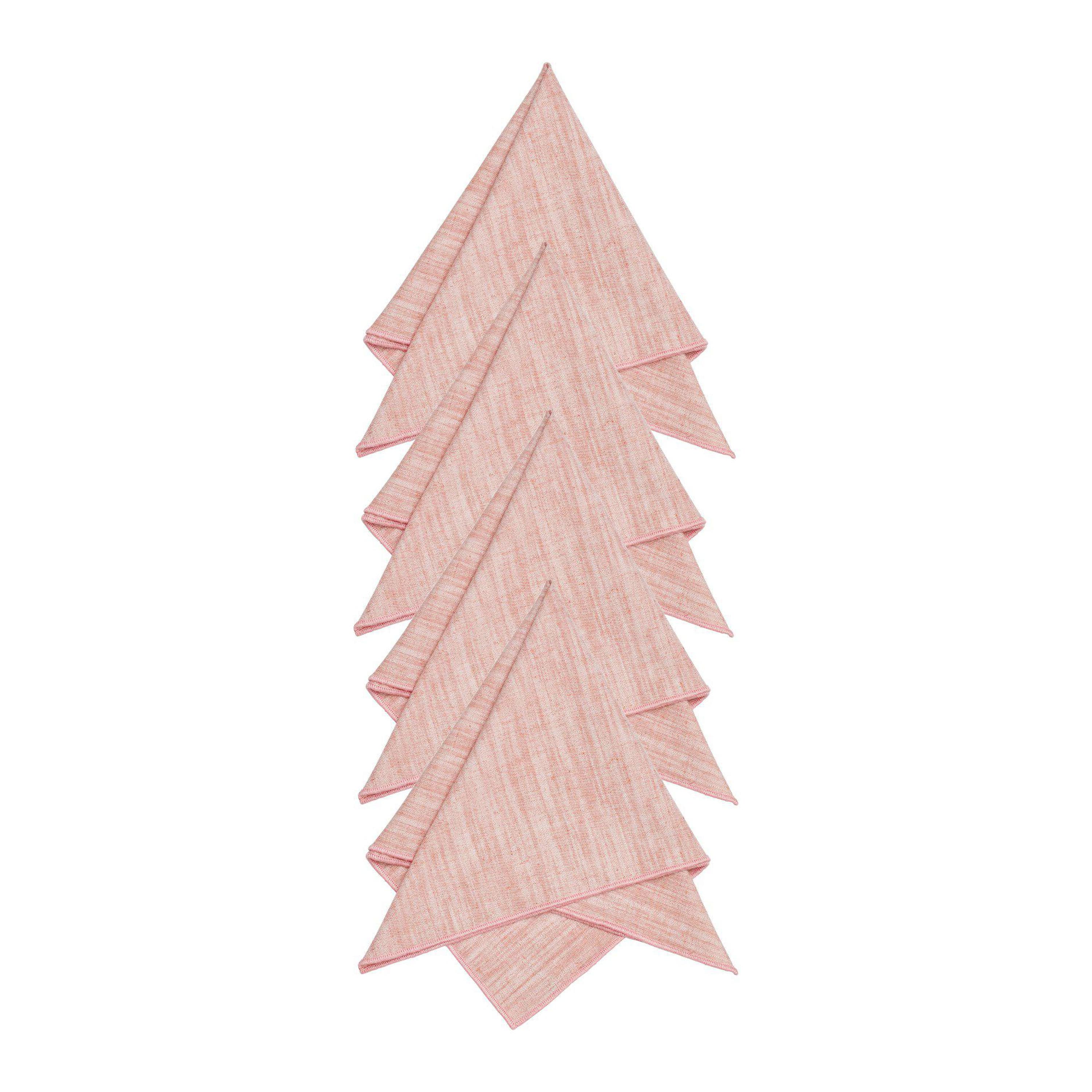 Sabina Lautasliina Vaaleanpunainen 45x45 4-pakkaus