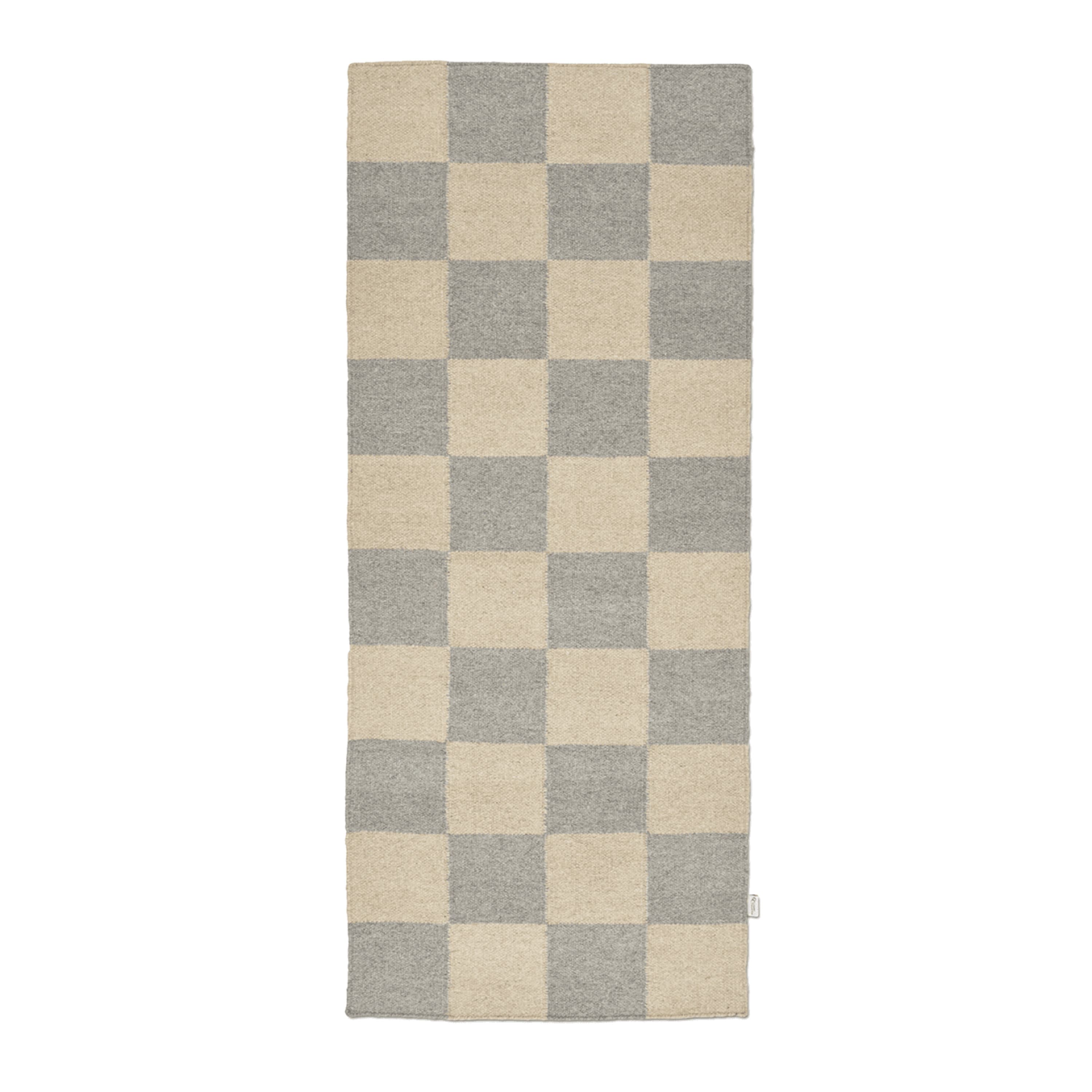 Square Käytävämatto Harmaa/Luonnonväri 80x240