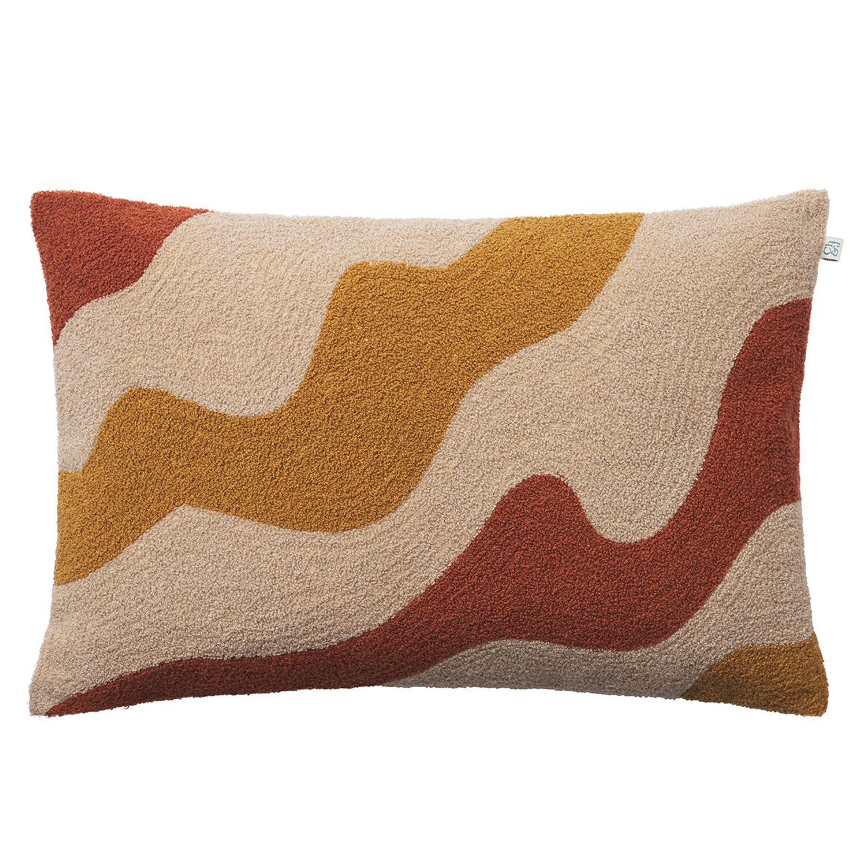 Lodi Tyynynpäällinen Pellava/Puuvilla Terracotta/Tan/Masala Yellow 40 x 60