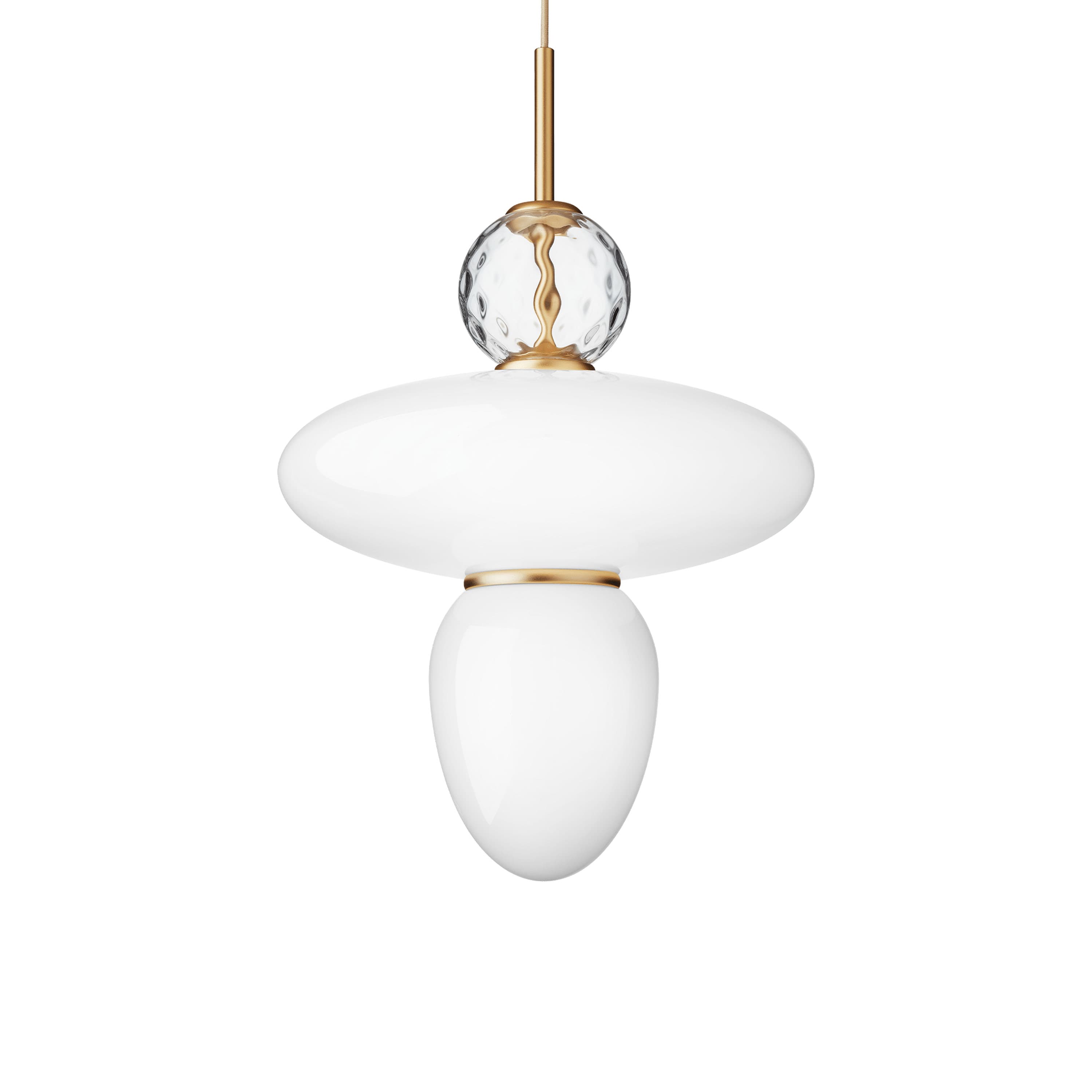 Rizzatto 43 kattovalaisin Satin Brass/Opal