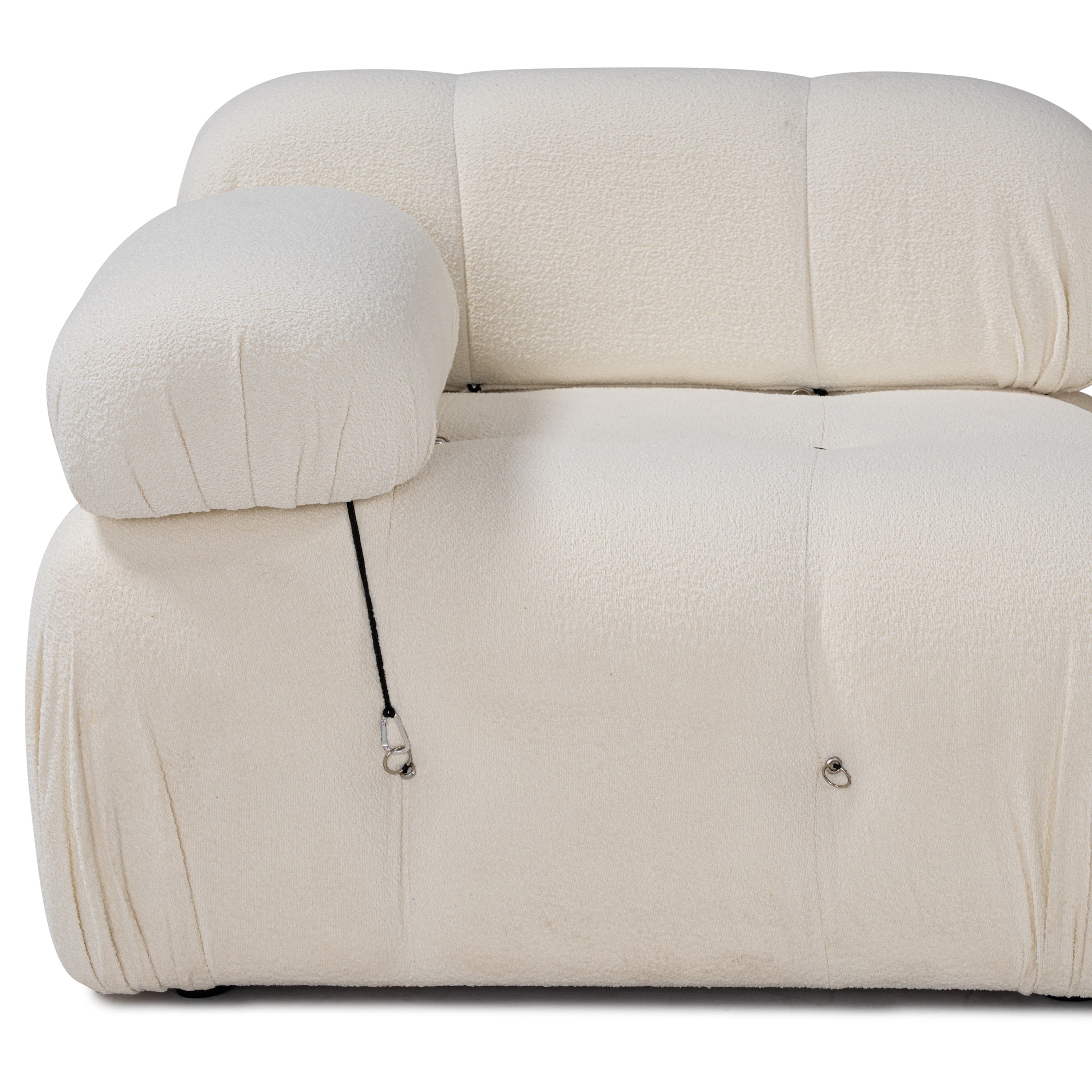 Blanca 3-istuttava Divaanisohva White Bouclé