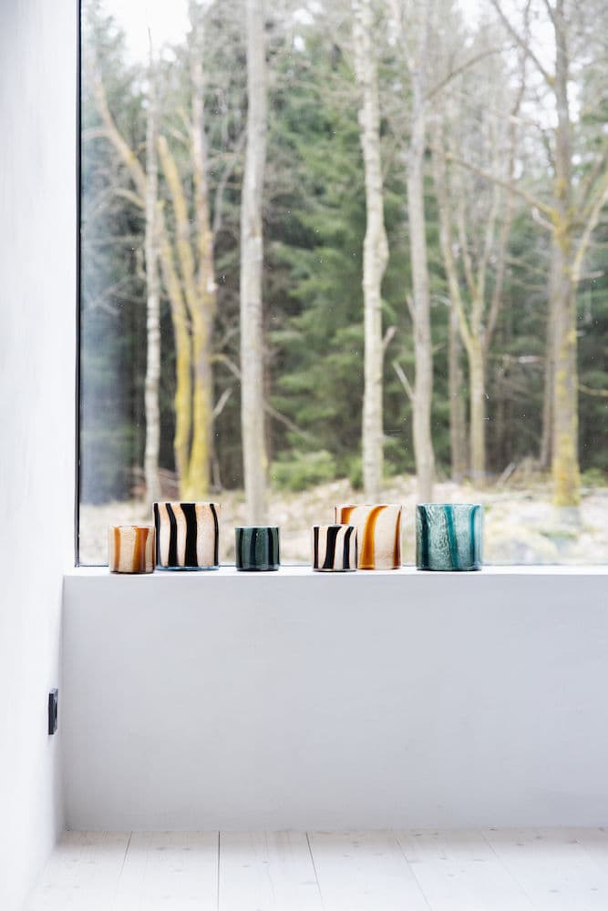 Calore Kynttilälyhty Ruskea/Beige 10 cm