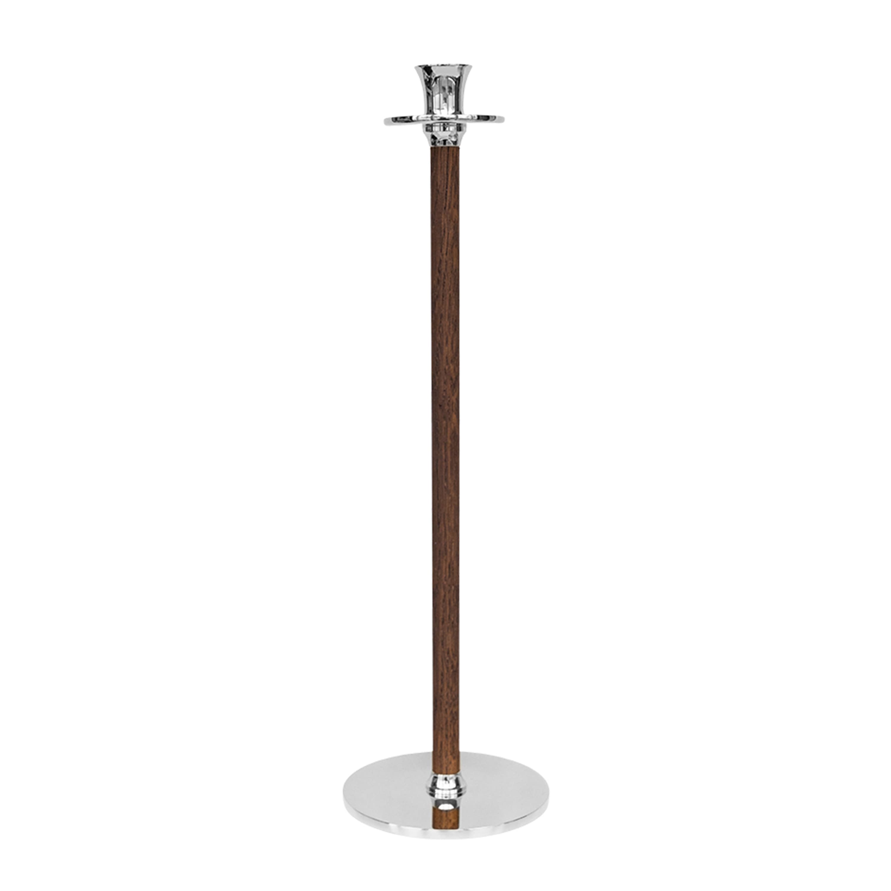 Alto Basso Kynttilänjalka Hopea 39cm