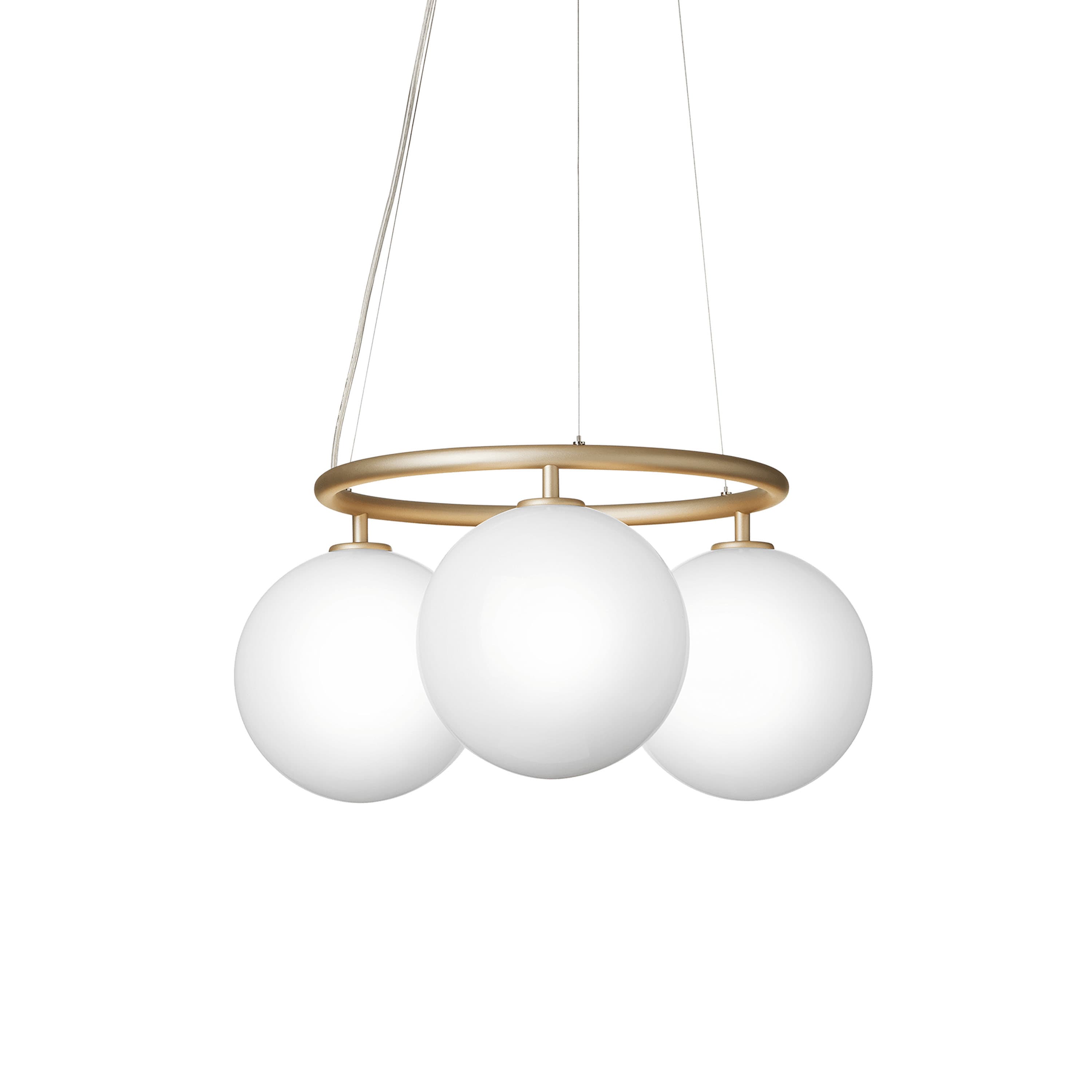 Miira 3 Circular kattovalaisin Brass/Opal