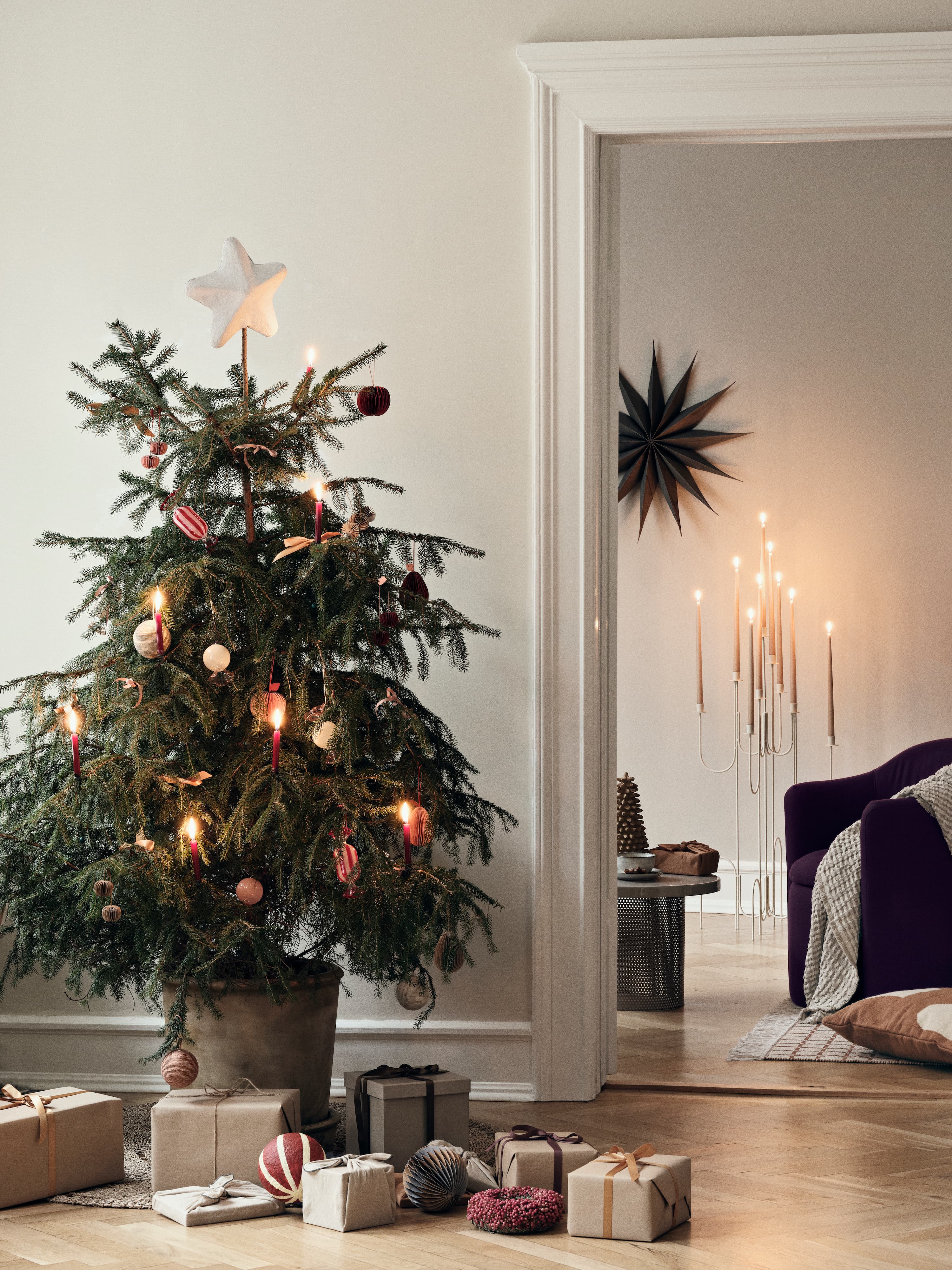 Farri Lattia kynttilänjalka Light Warm Grey 100cm