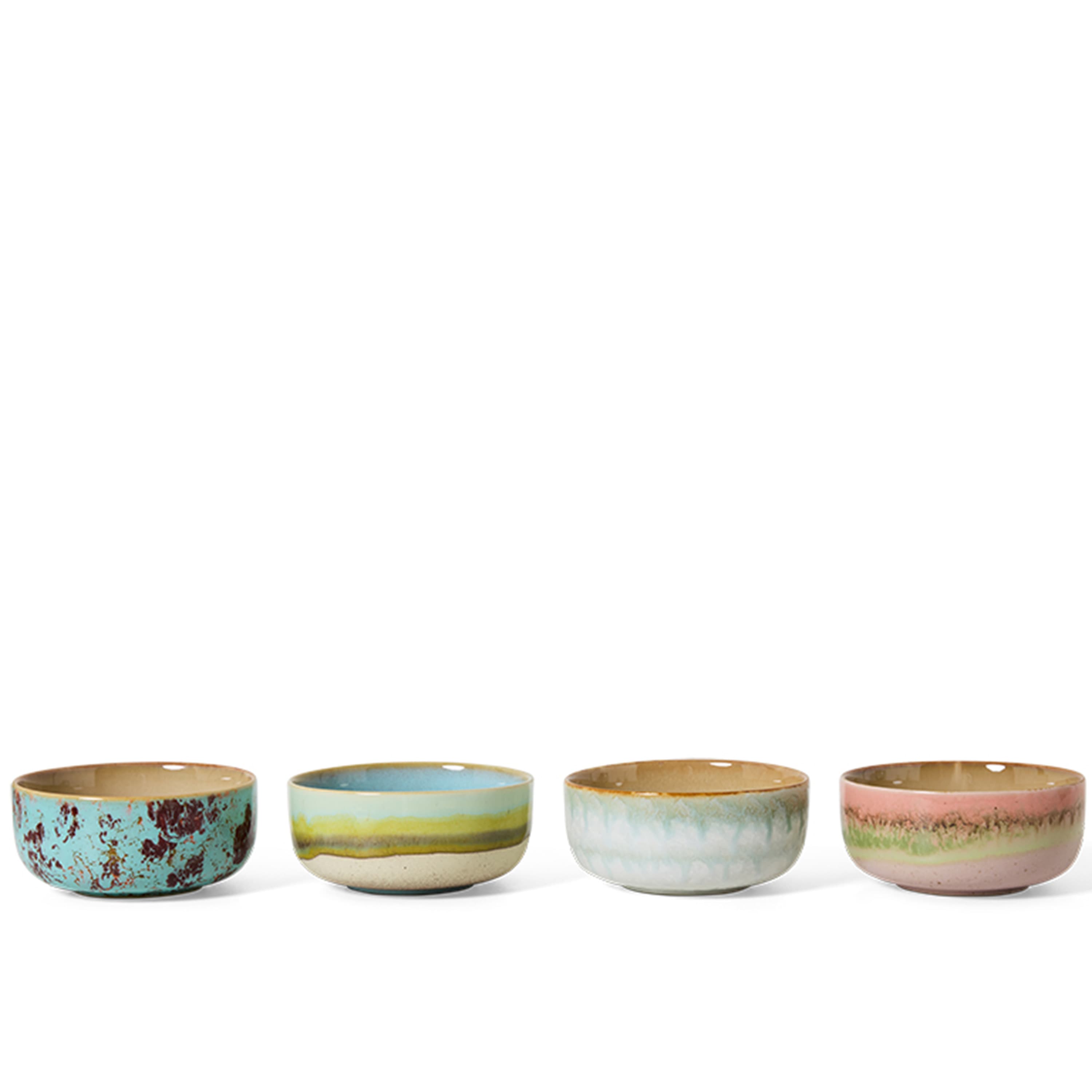 70s Ceramics Jälkiruokakulho Impression 4 kpl