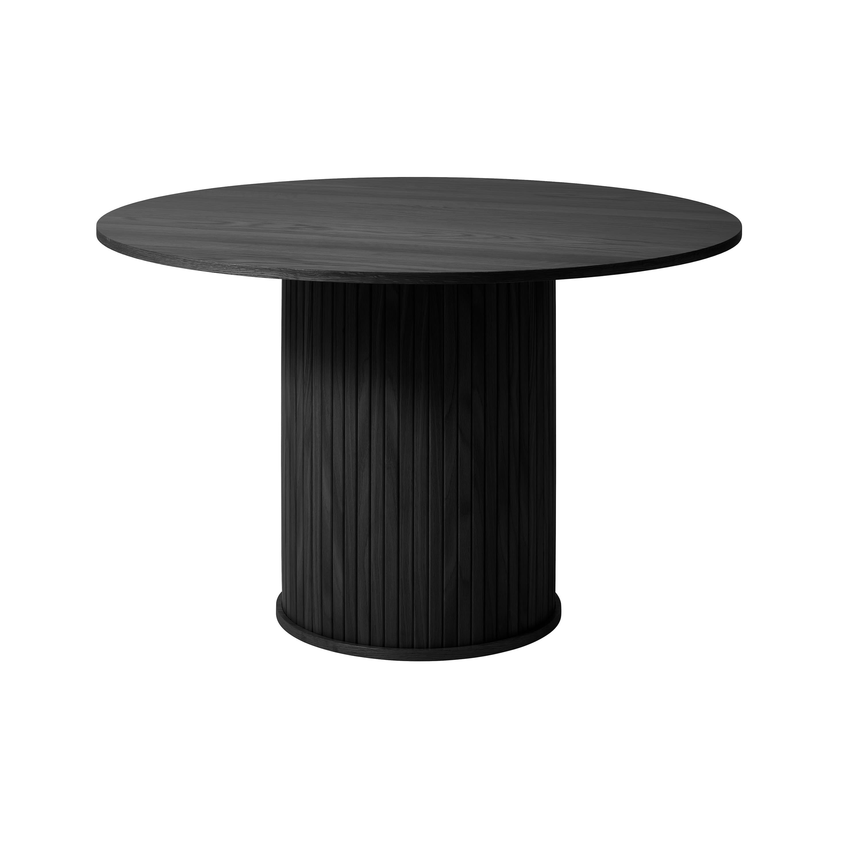 Dara Ruokapöytä Tammi Black Ø120