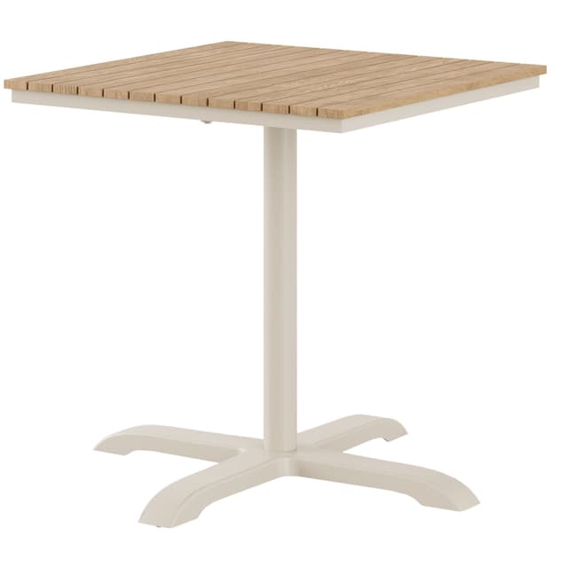 Mood Kahvipöytä Sandy Grey/Teak 70x70