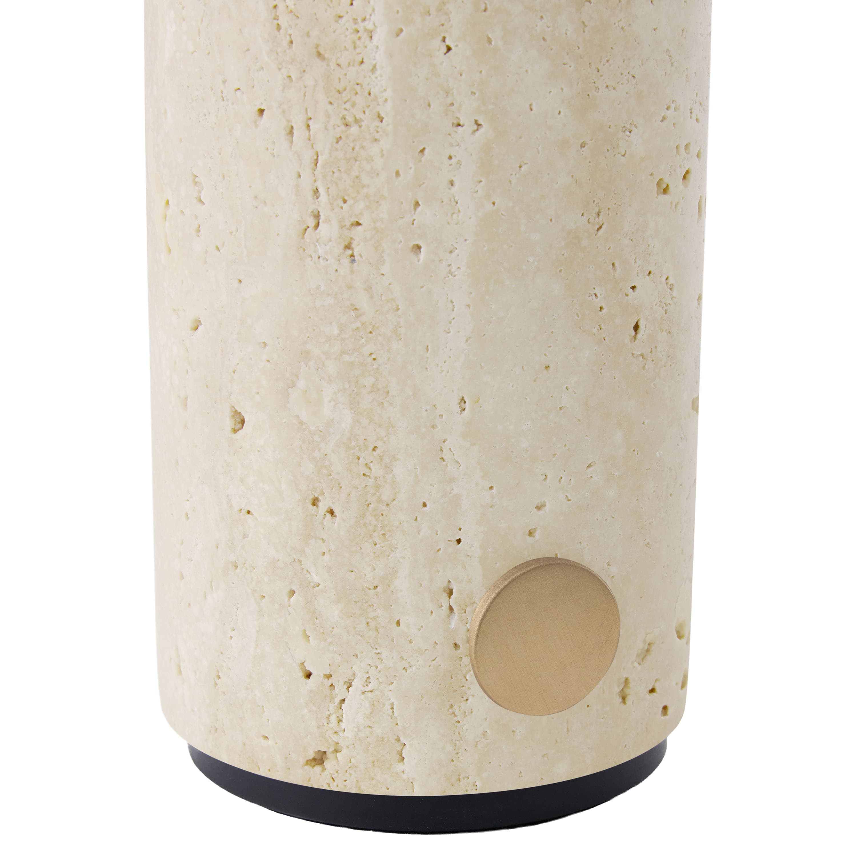 Torrano Kannettava Pöytävalaisin Beige travertiini