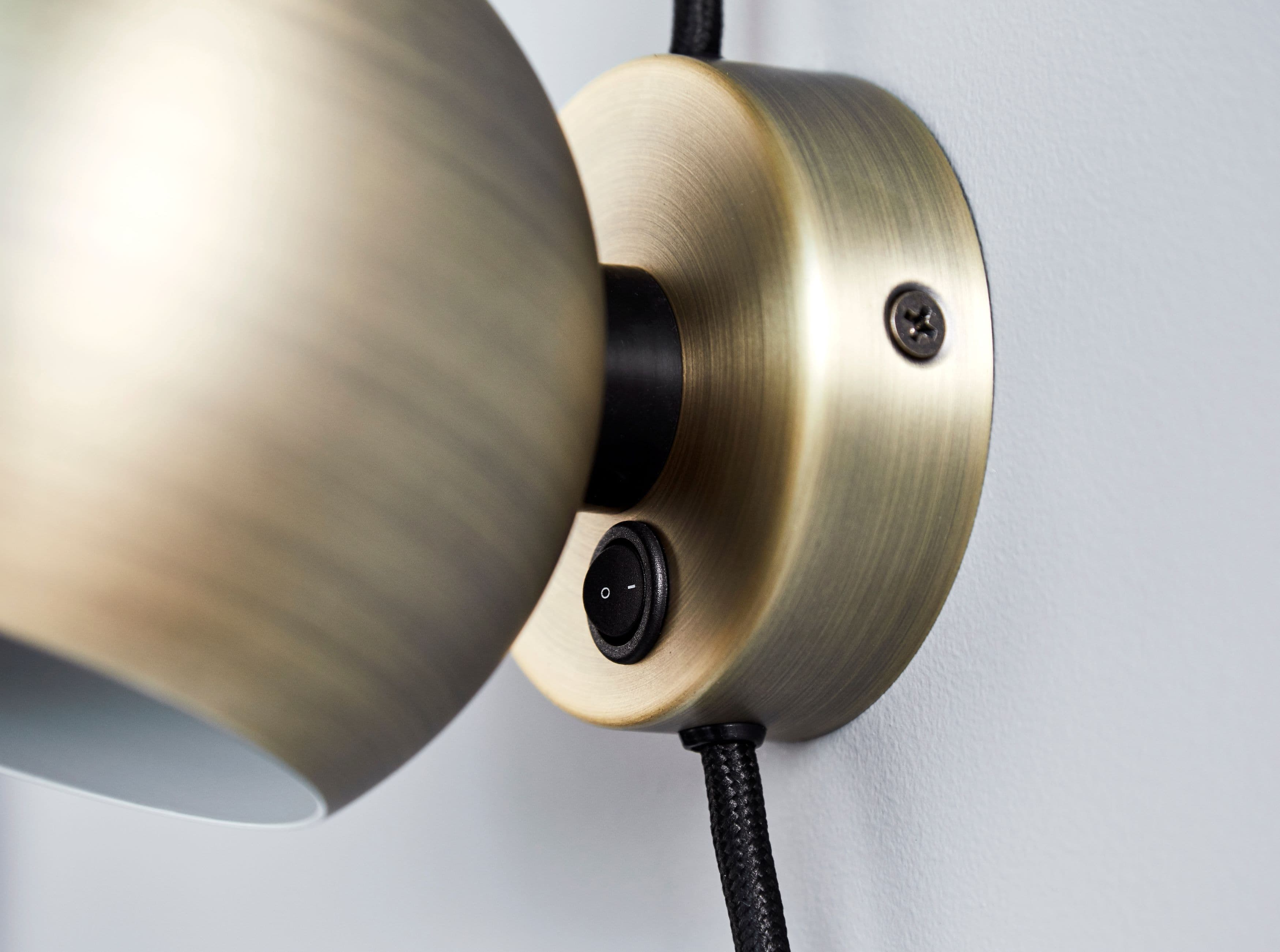 Ball Vintage-seinävalaisin Matt Antique Brass halkaisija 12 cm