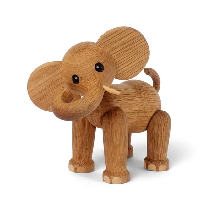 Ollie Elephant Koristelu Tammi/Vaahtera 15cm