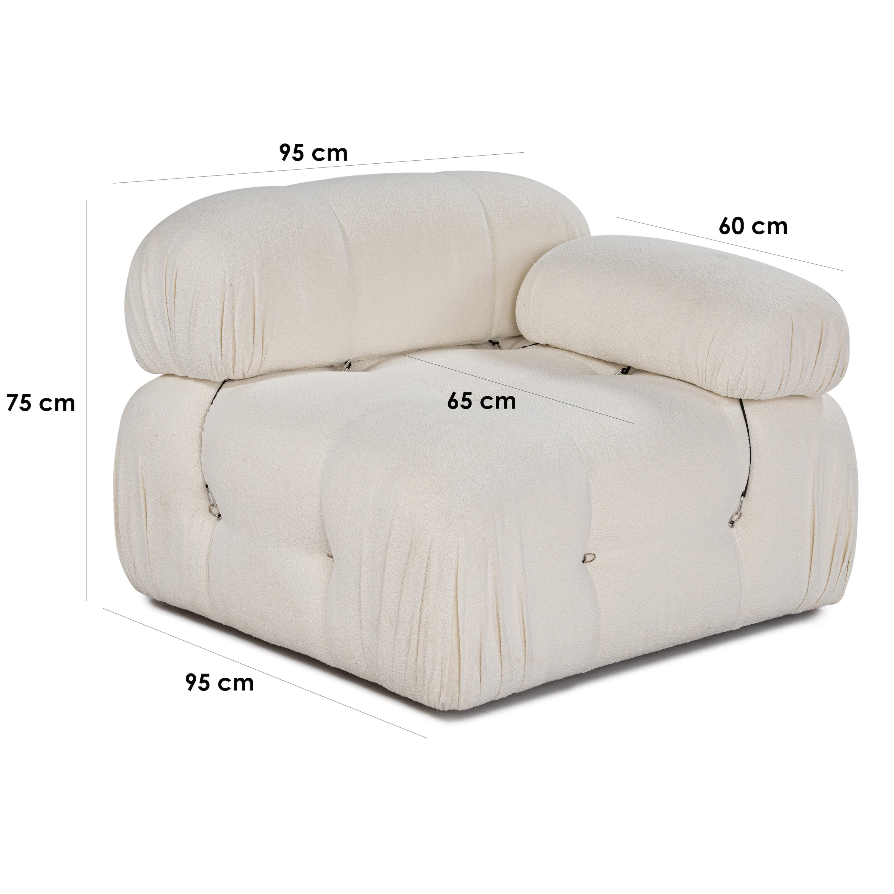 Blanca Oikea Moduuli White Bouclé