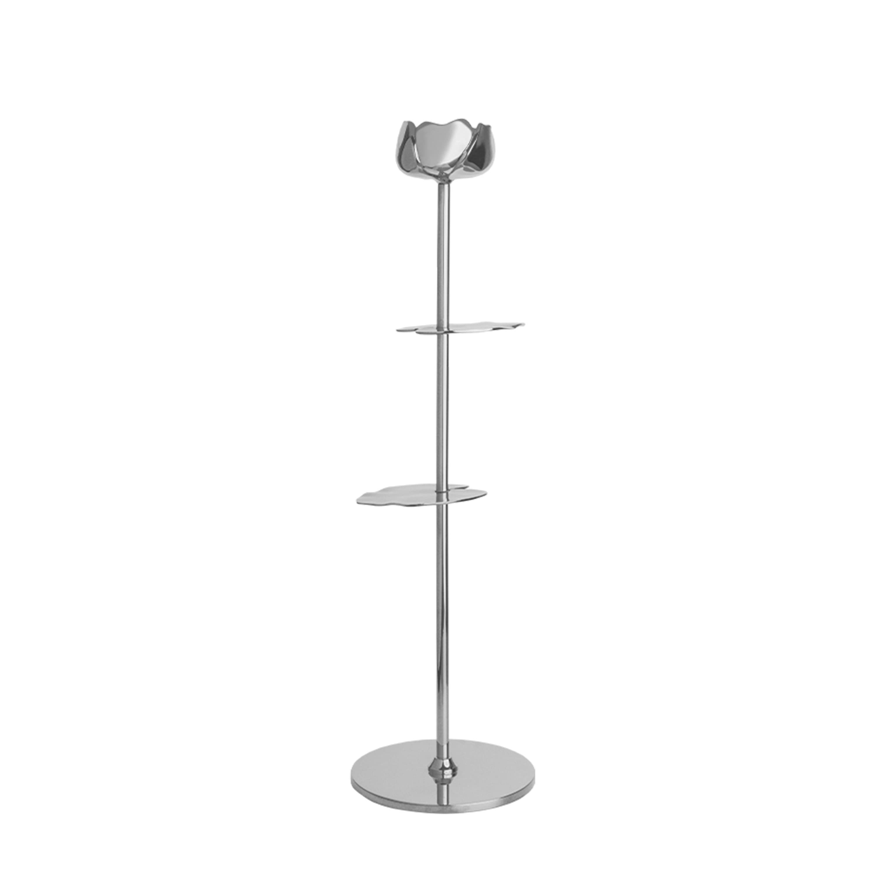 Ninfea Alta Kynttilänjalka Hopea 35cm
