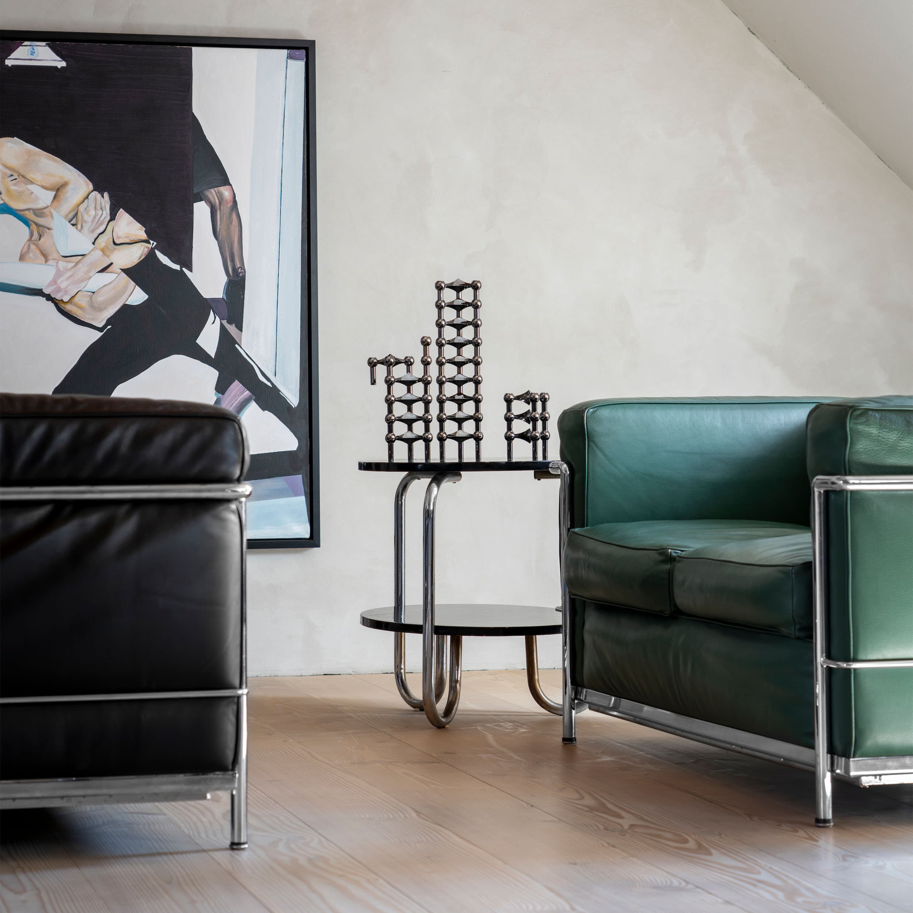 STOFF Nagel Kynttilänjalka Black Chrome