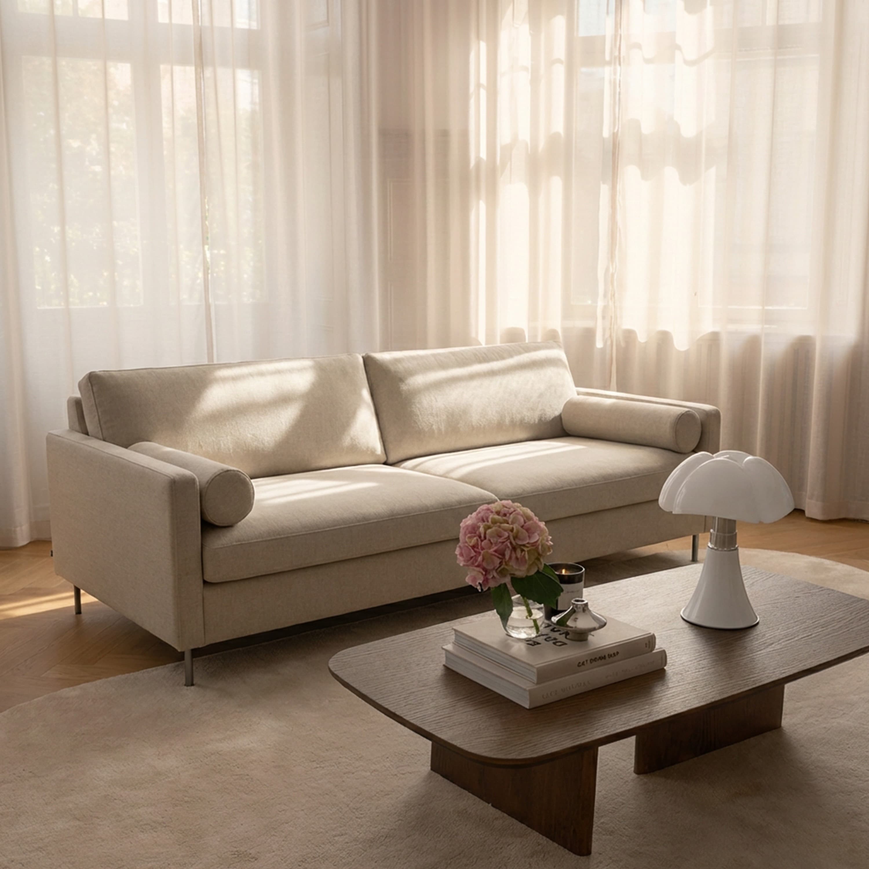 Åre 3-istuttava Sohva Beige 227cm