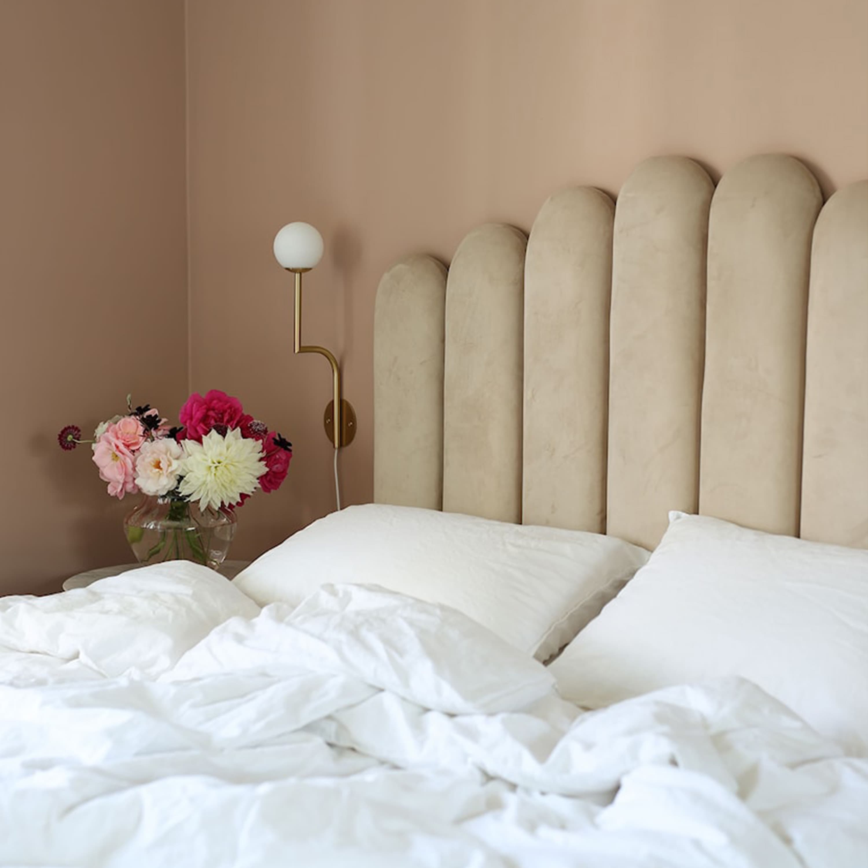Art Sängynpääty Sametti Beige 160cm