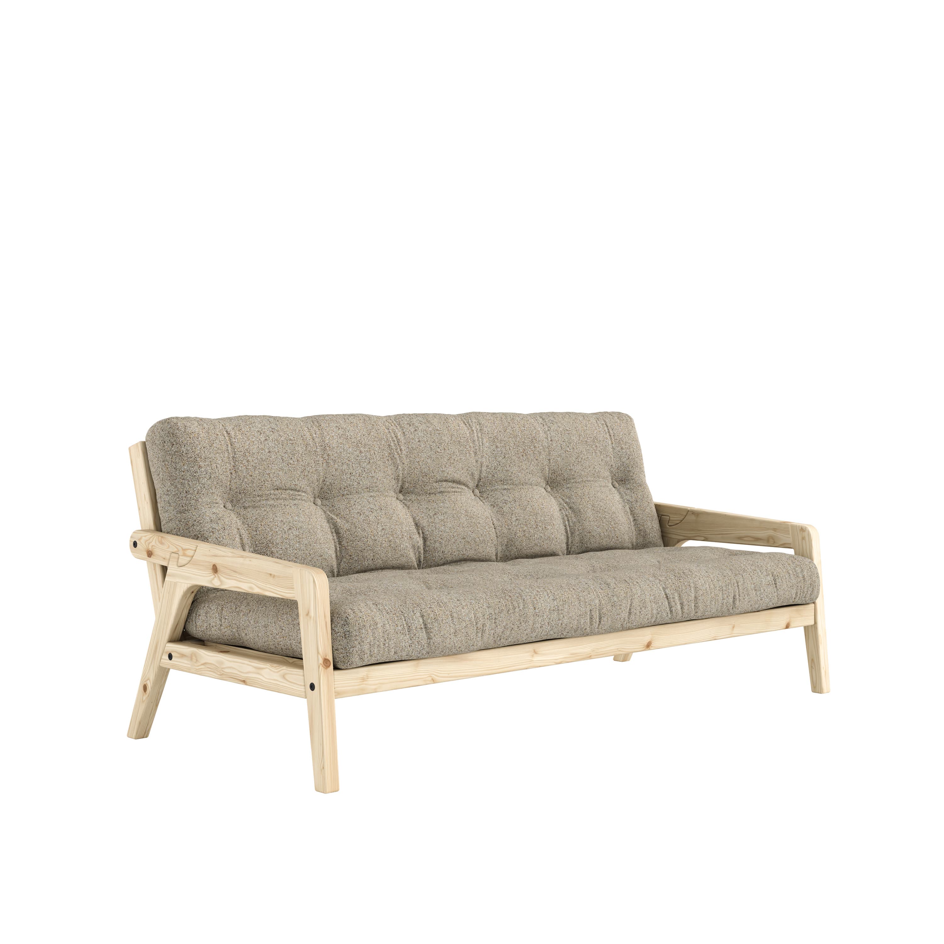 Grab Vuodesohva Clear Lacquered/Warm Sand 204cm