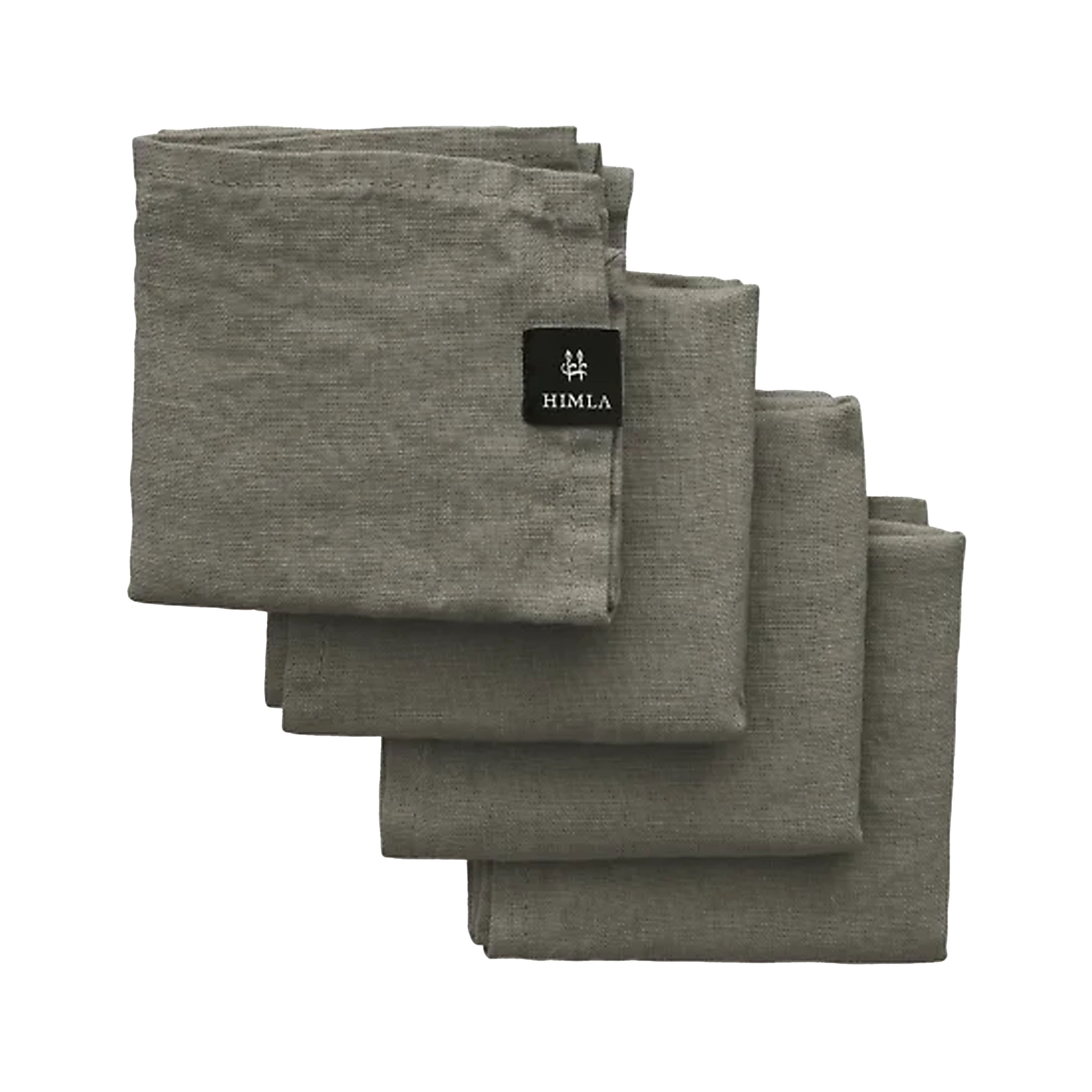 Sunshine Pellava Lautasliina Charcoal 4 kpl