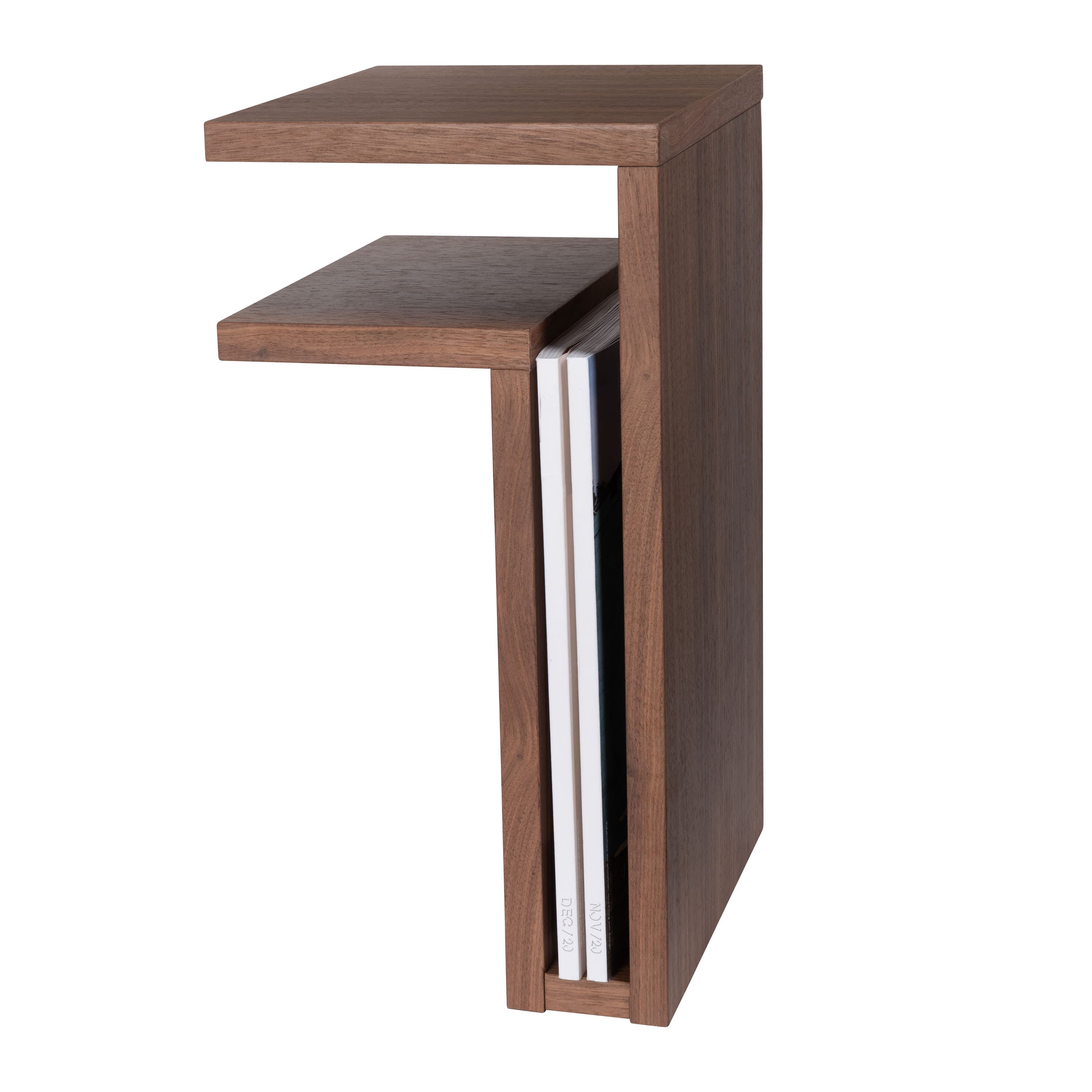 F-Shelf Left Yöpöytä Pähkinä