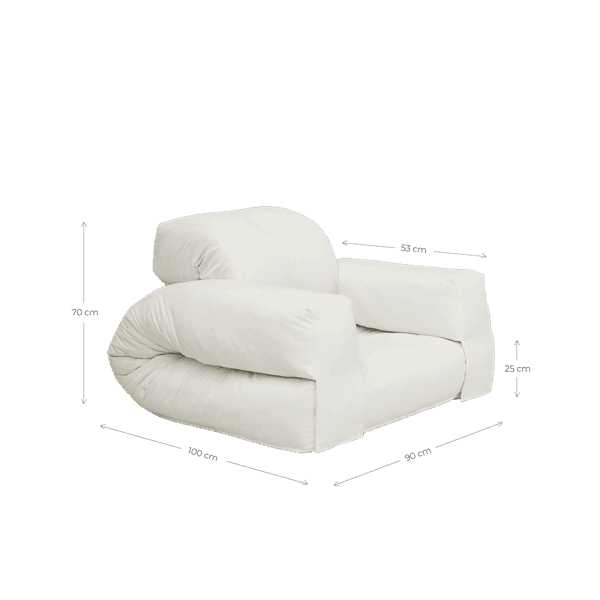 Hippo lepotuoli beige