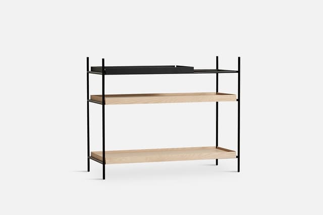 Tray Hylly Tammi / Musta 81cm