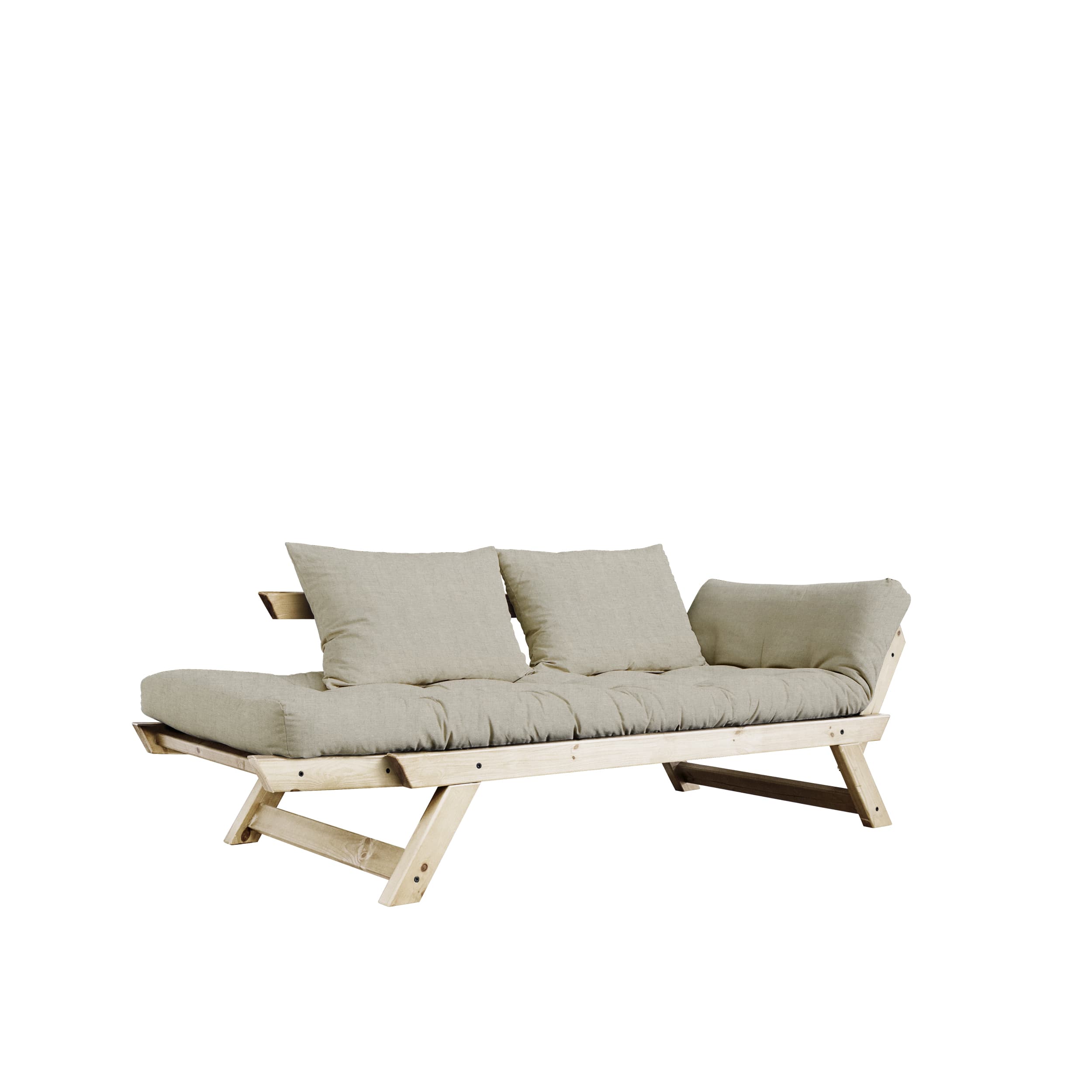 Bebop Sohvasänky Luonnollinen/Pellava 174 cm
