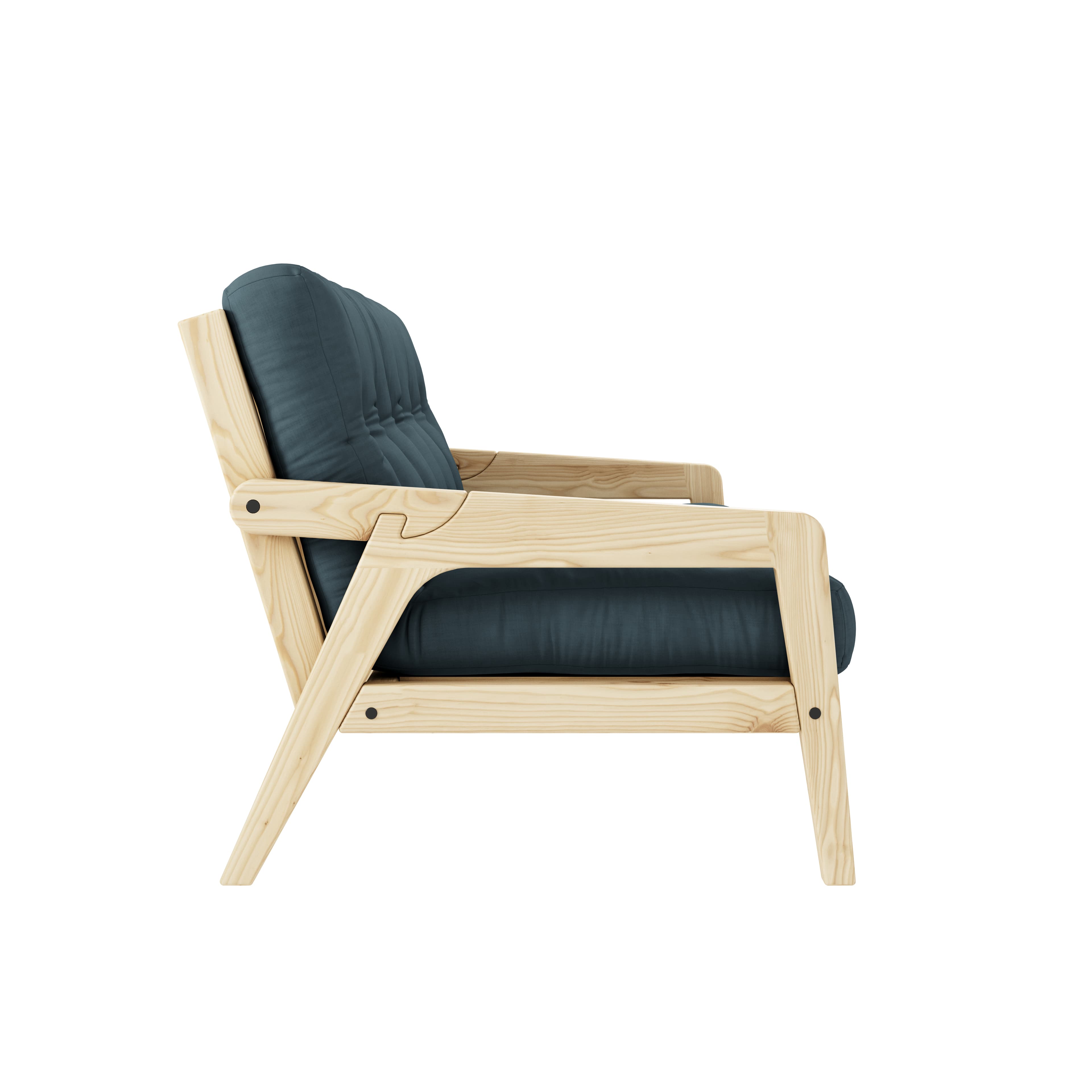 Grab Vuodesohva Nature/Petrol Blue 204cm