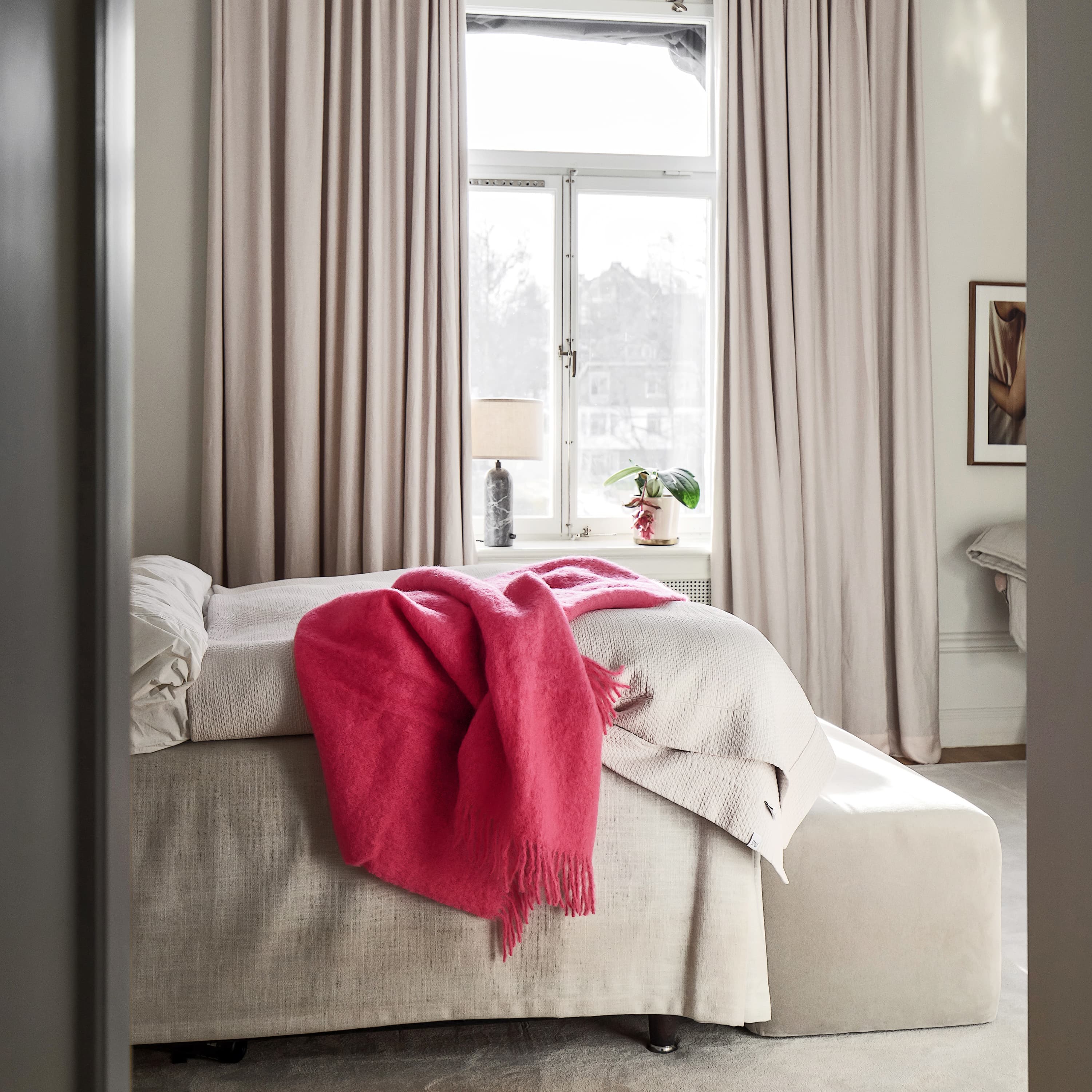 Mohair torkkupeitto pion