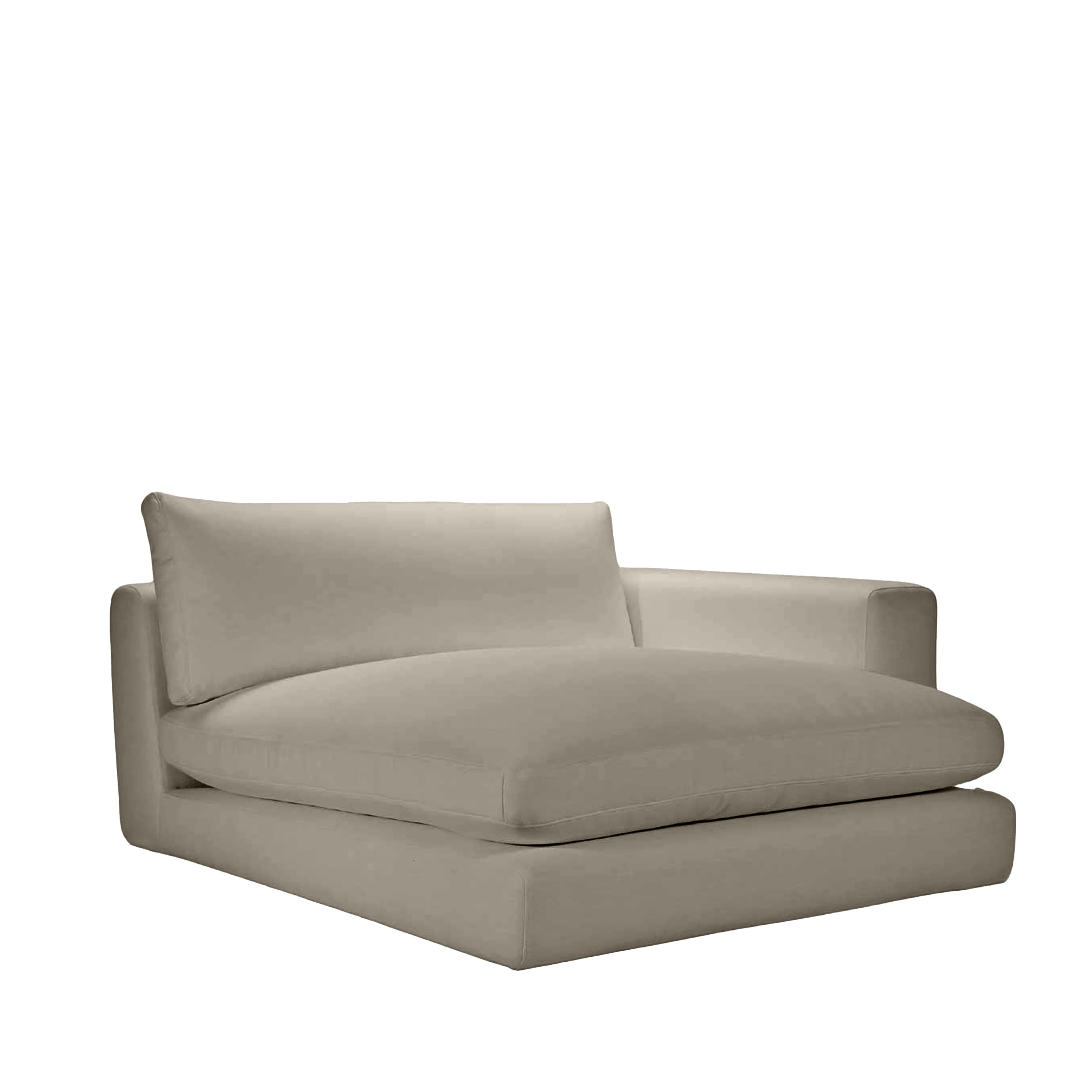 Capri 1,5-istuttava Divaanimoduuli Oikea Käsinoja Taupe 142x184