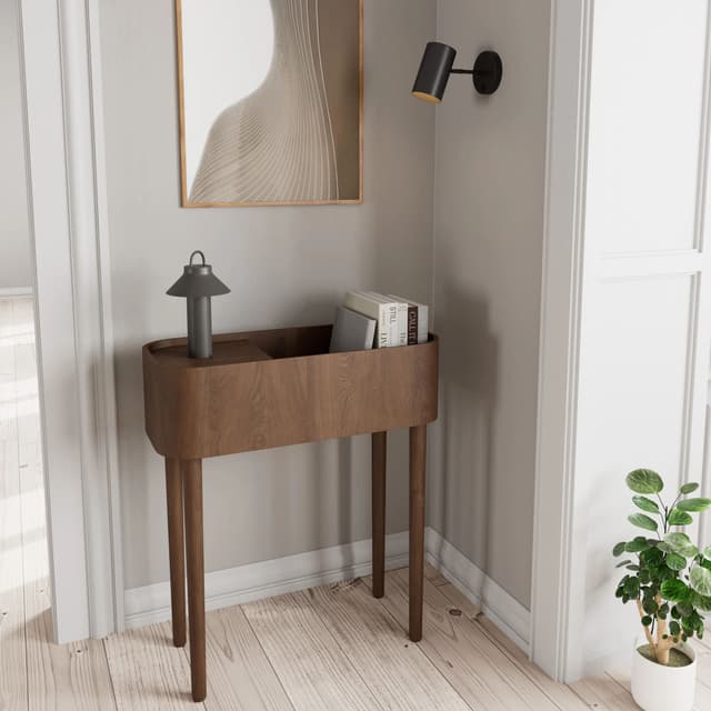 Serena Konsolipöytä Tummaksi Petsattu Tammi 80x90