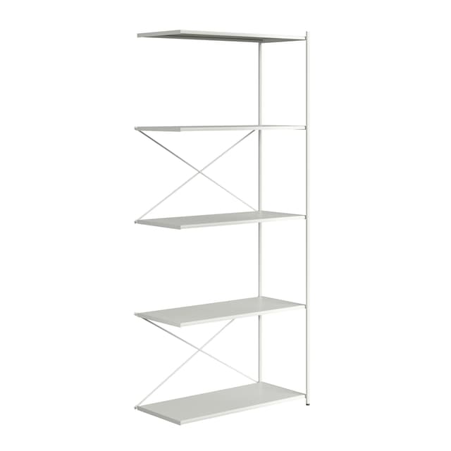Arturo 5-Tier Laajennusosa Vaaleanharmaa 74x175