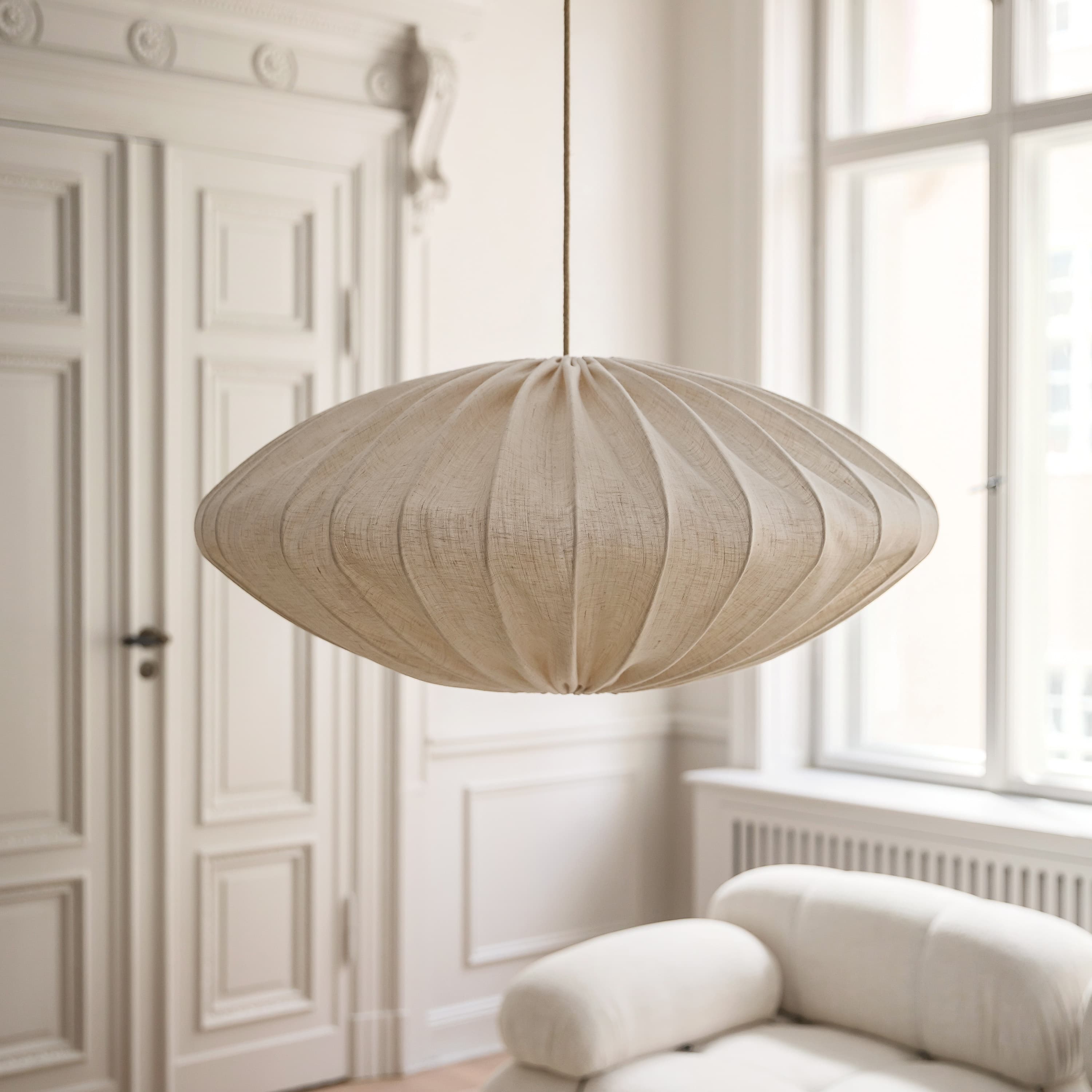 Ellipse Kattovalaisin Pellava Natural 80 cm