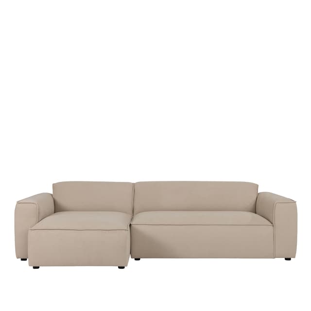 Bobbie 3-istuttava Divaanisohva Vasemmalla Beige 279 cm